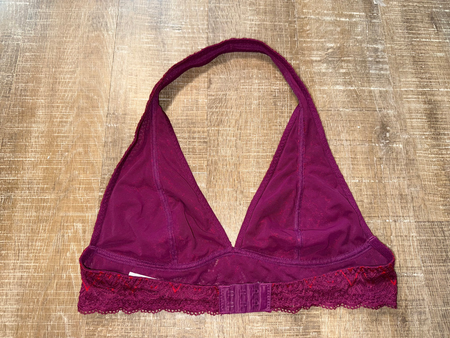 Free People (Medium) Maroon Lace Bralette