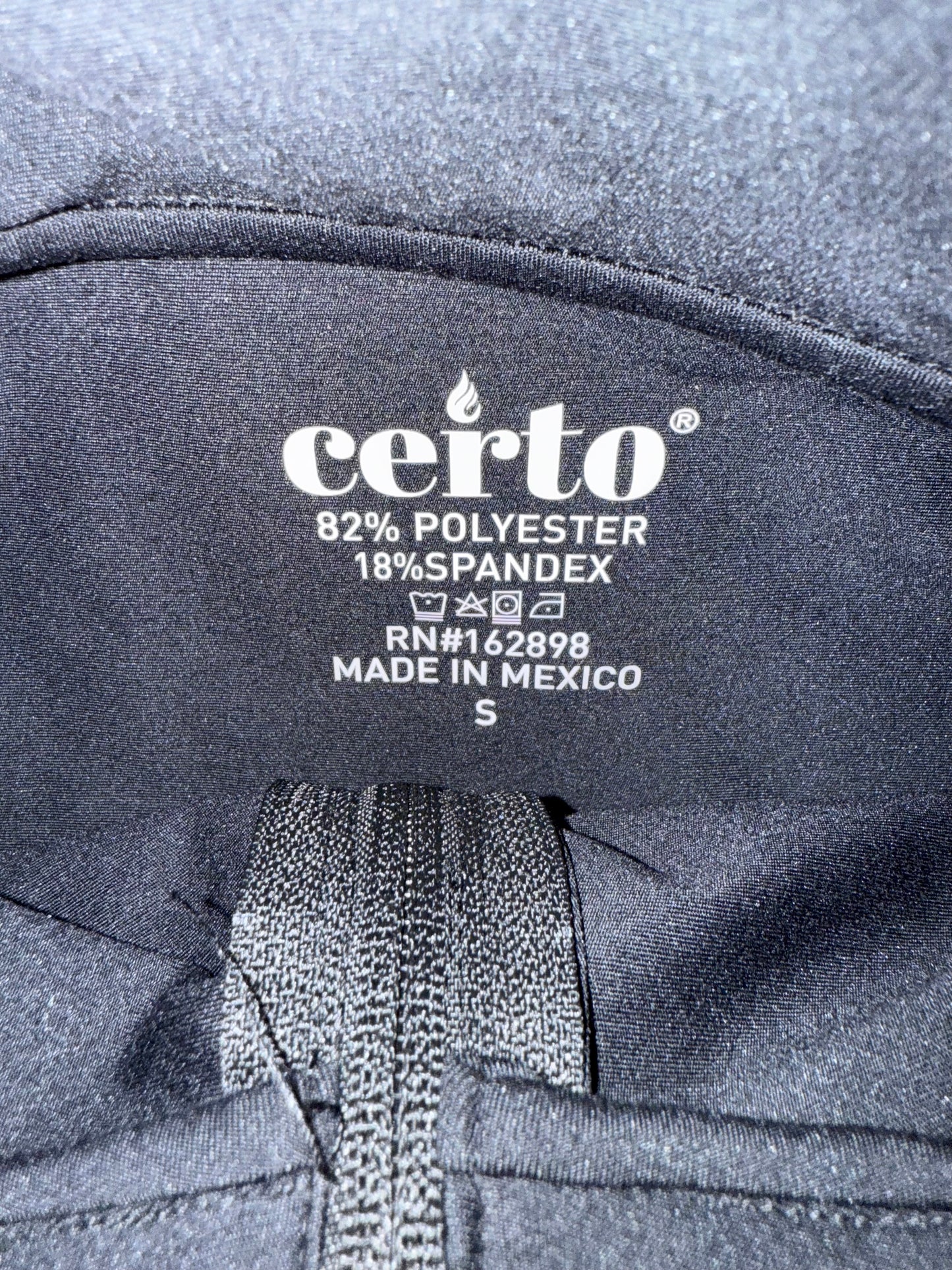 NWT Certo (Small) Brand New Sporty Mesh Zip Up Jacket with Thumb Holes