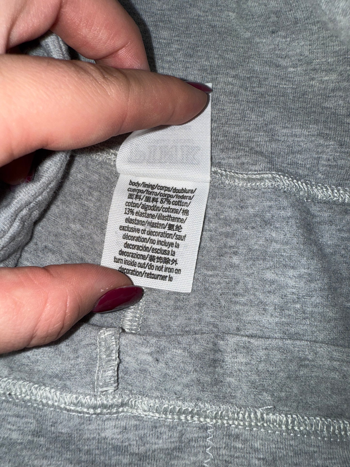 PINK Victoria's Secret (Small) Grey Biker Shorts with Colorful Font Logo Leg