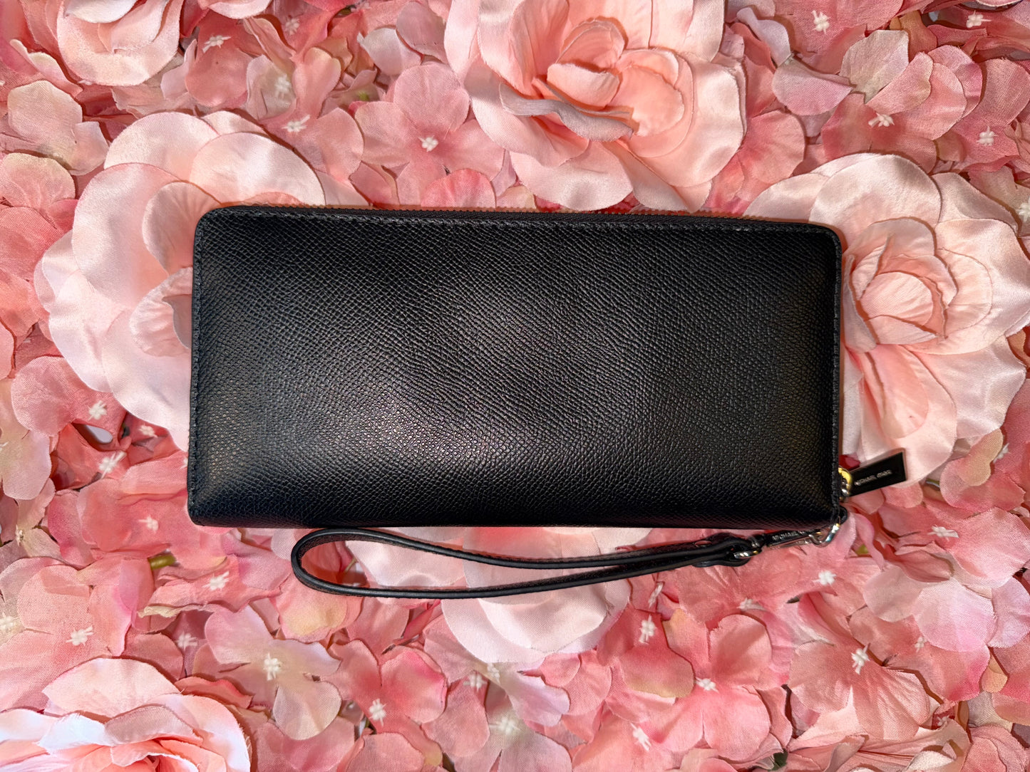 Michael Kors Black Jet Set Travel Continental Leather Wallet