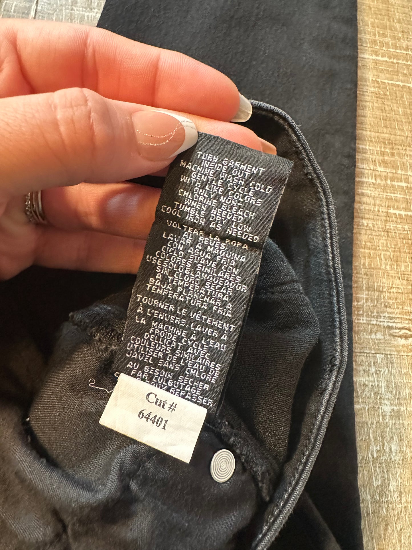 1822 (10) Black Denim Skinny Jeans with Stretch