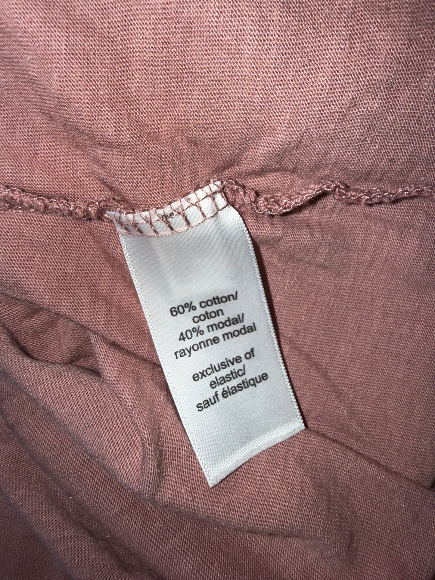 Maurices (Small) Blush High Neck 3/4 Button Up Tank Top