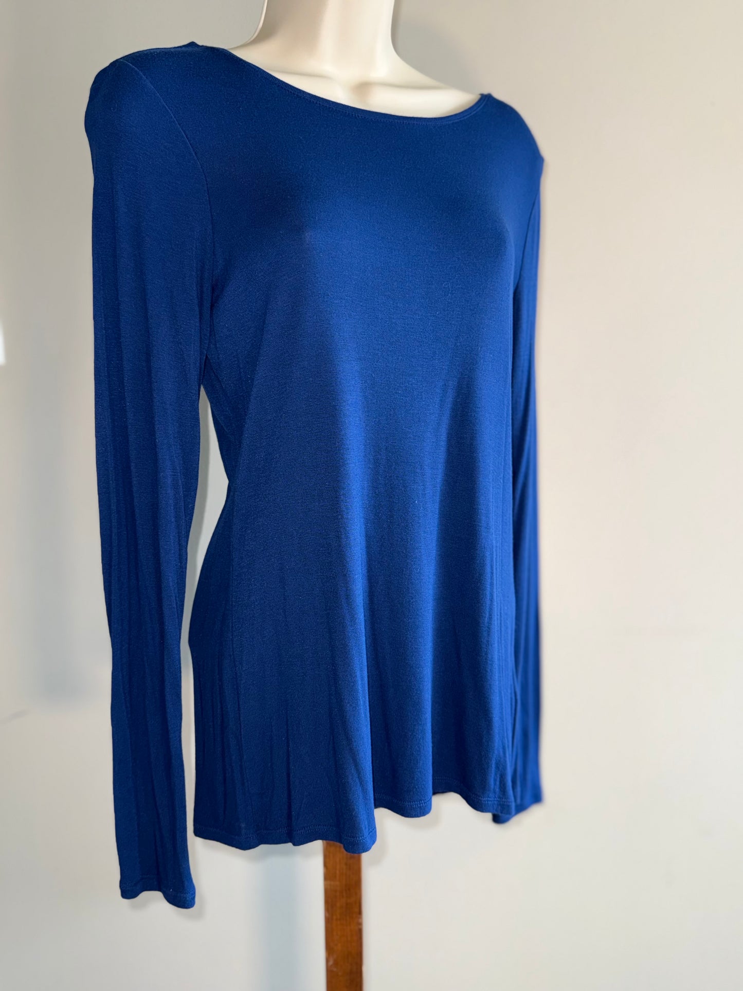 White House Black Market (Small) Blue Long Sleeve Top