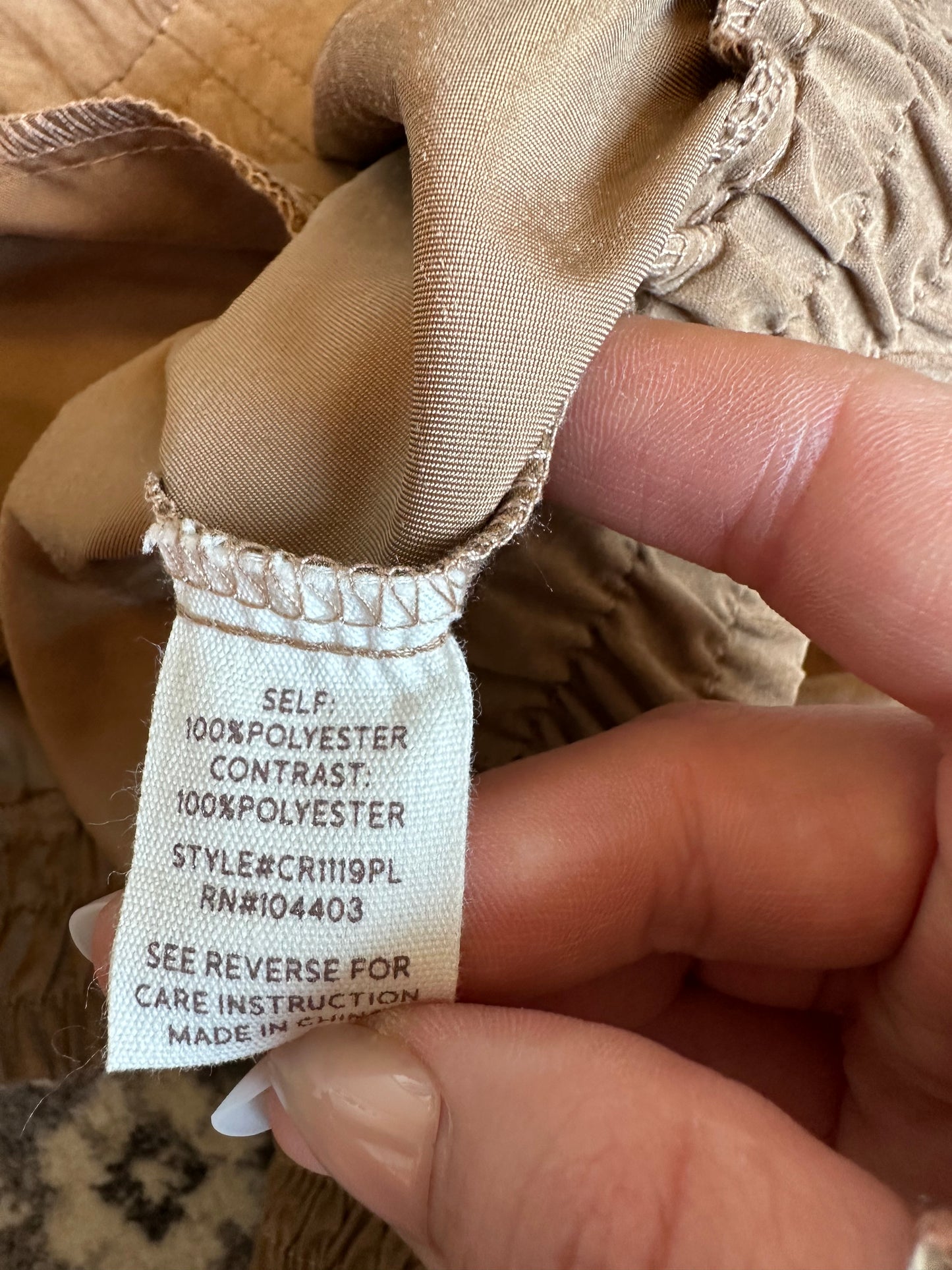 Pink Lily (Small) Brown Zip Up//Button Up Scrunched Cropped Jacket