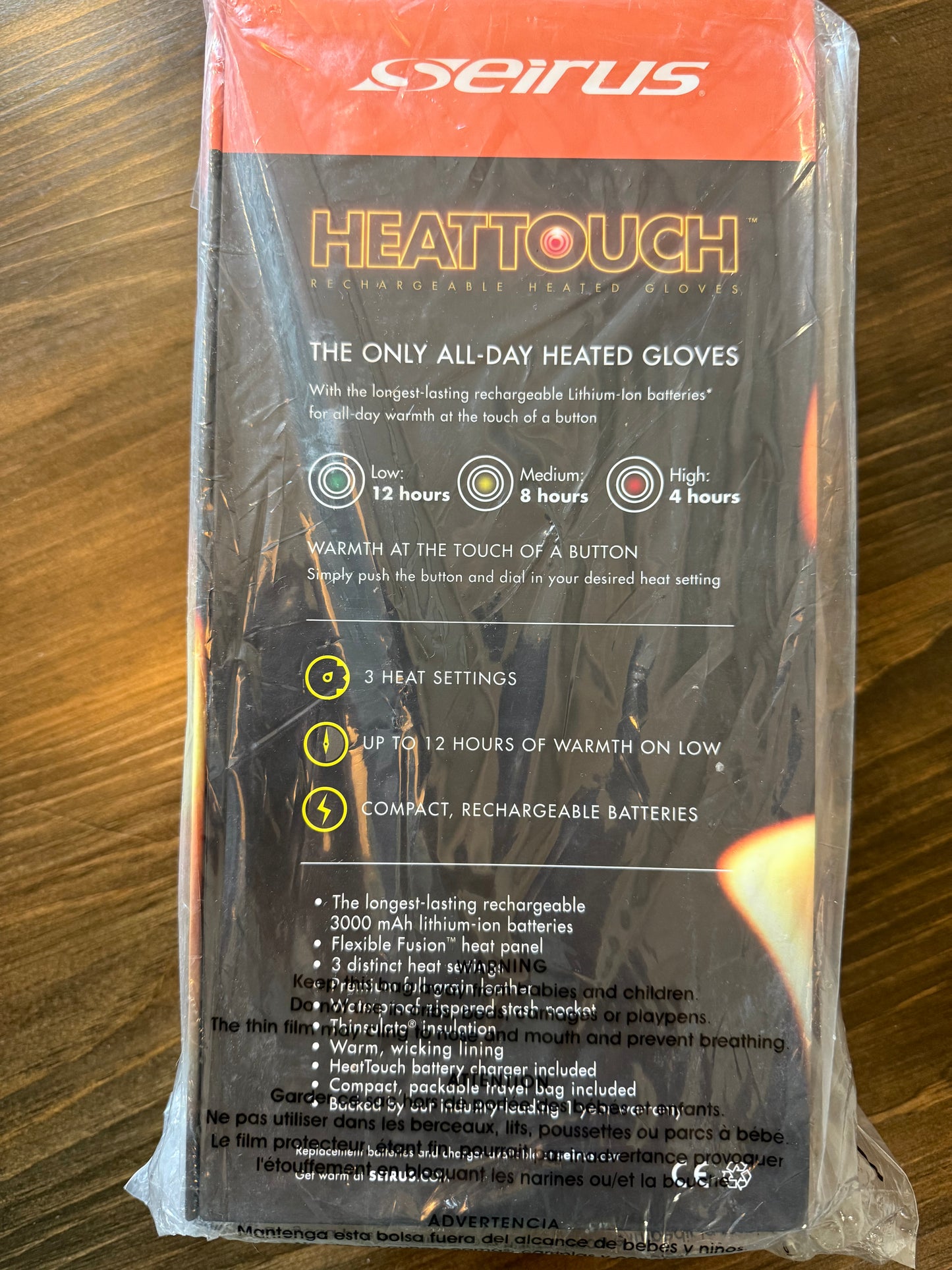 NWT Seirus Brand New Heattouch Hellfire Gloves