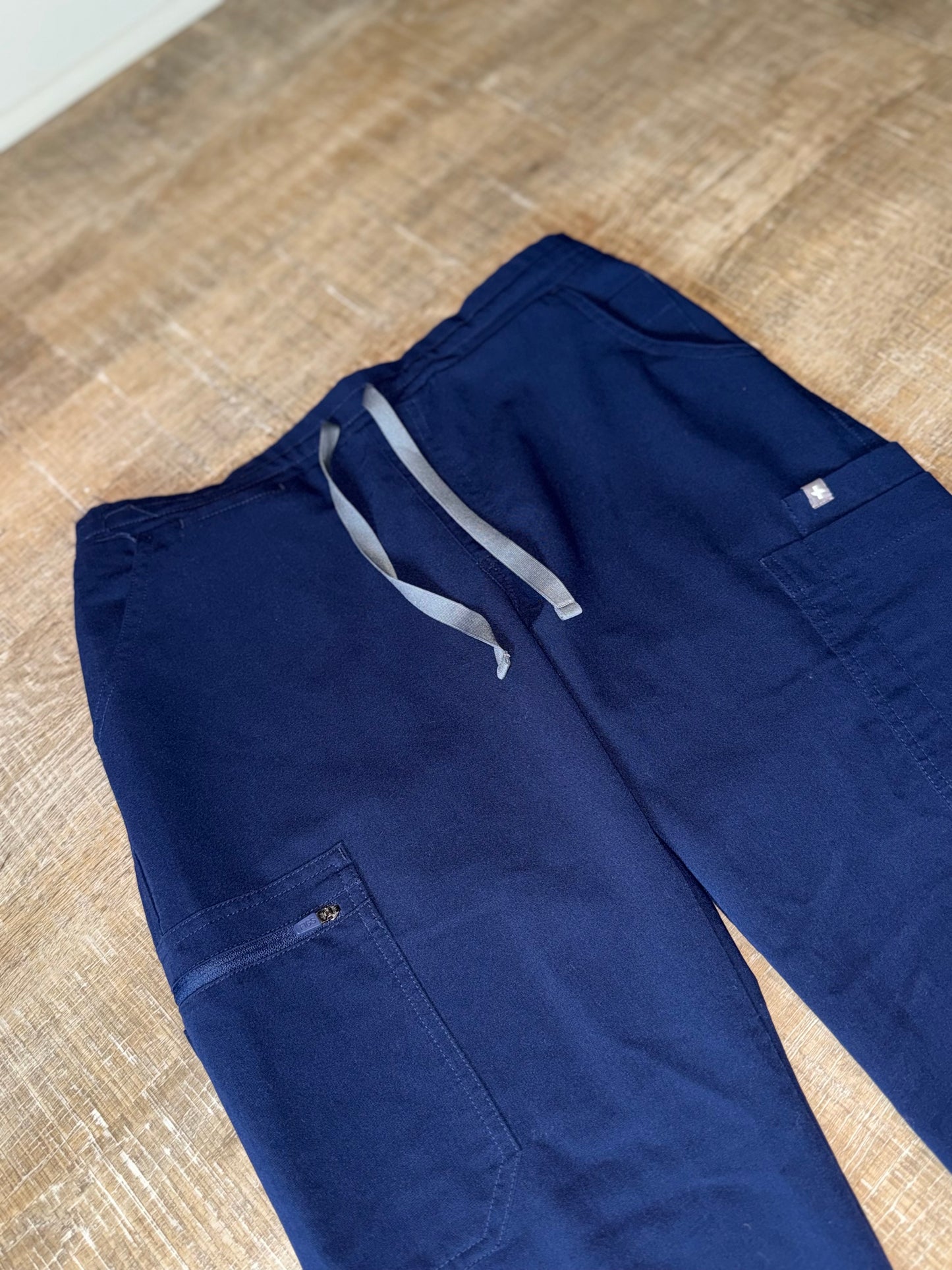 Figs (Small) Navy Blue Tied Pants