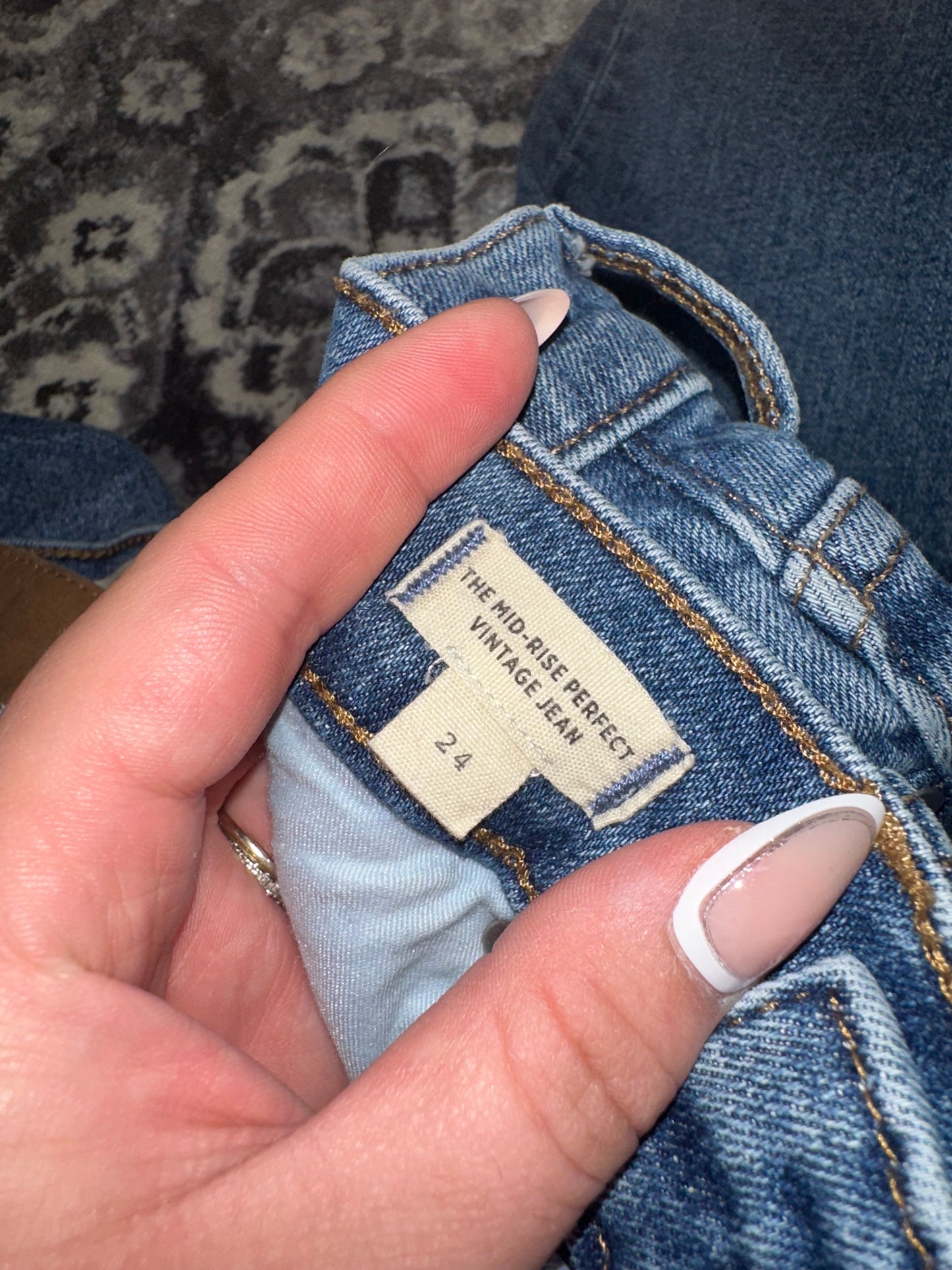 madewell (24) Blue Mid Rise Perfect Vintage Jeans