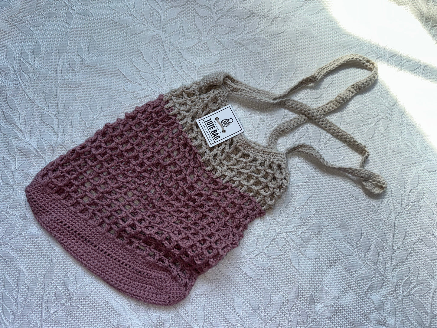 Handmade Crochet Farmers Market Tote Bag