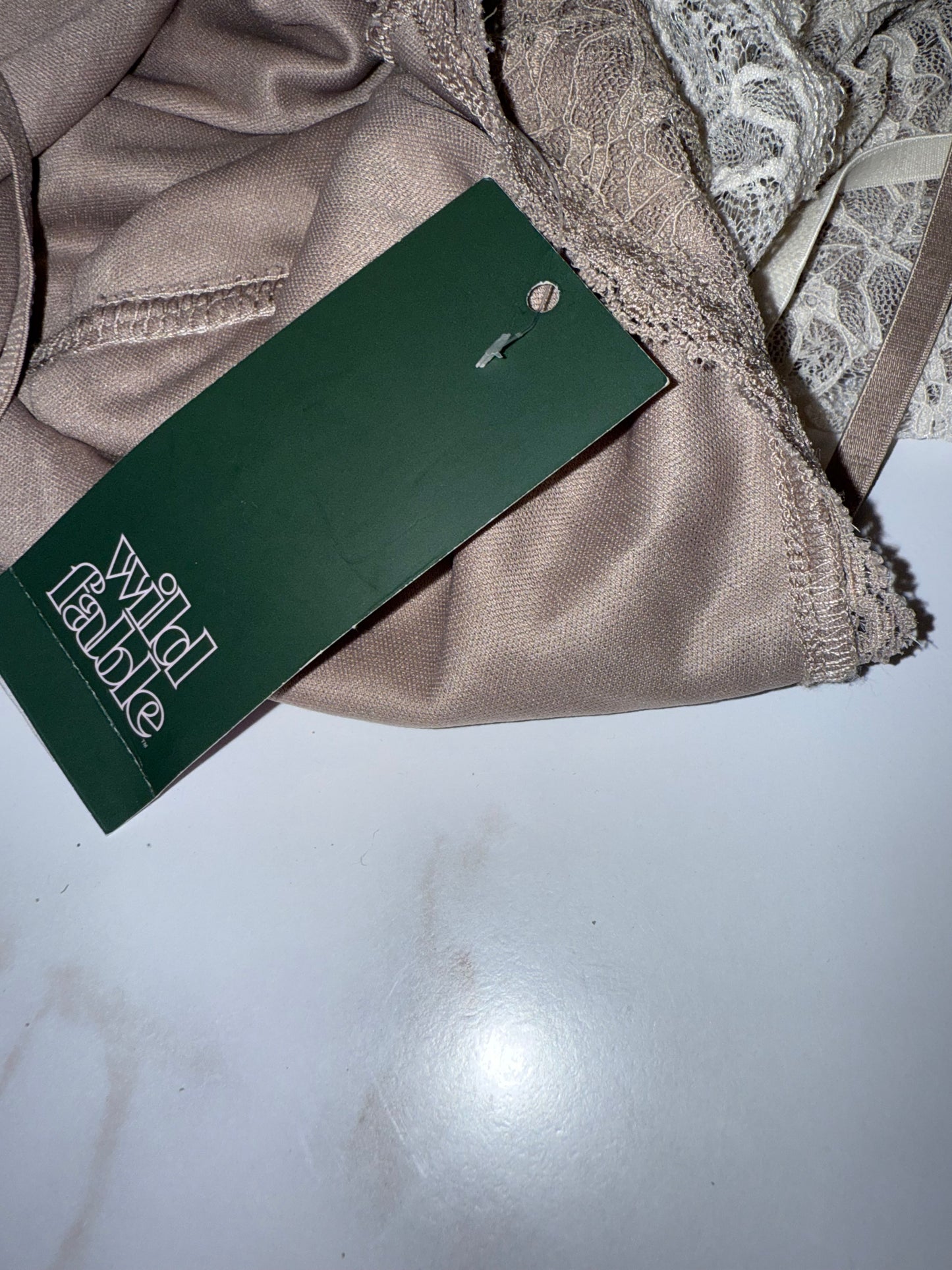 NWT Wild Fable (XS) Brand New Cream/Tan Lace Layered Spaghetti Strap Dress