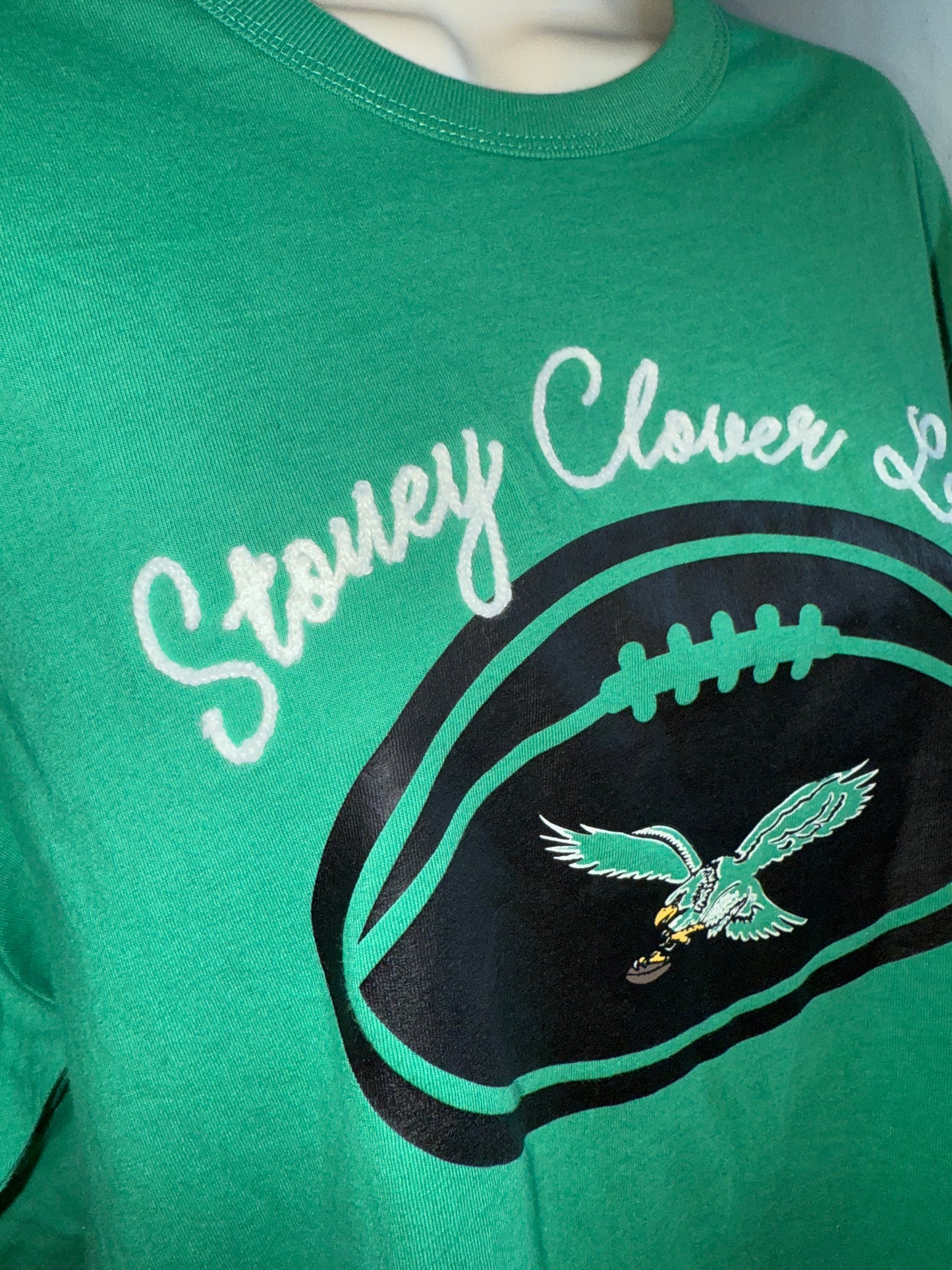 NWT 47 (M//L//XXL) Brand New Embroidered 'Stoney Clover Lane' Green T-Shirt