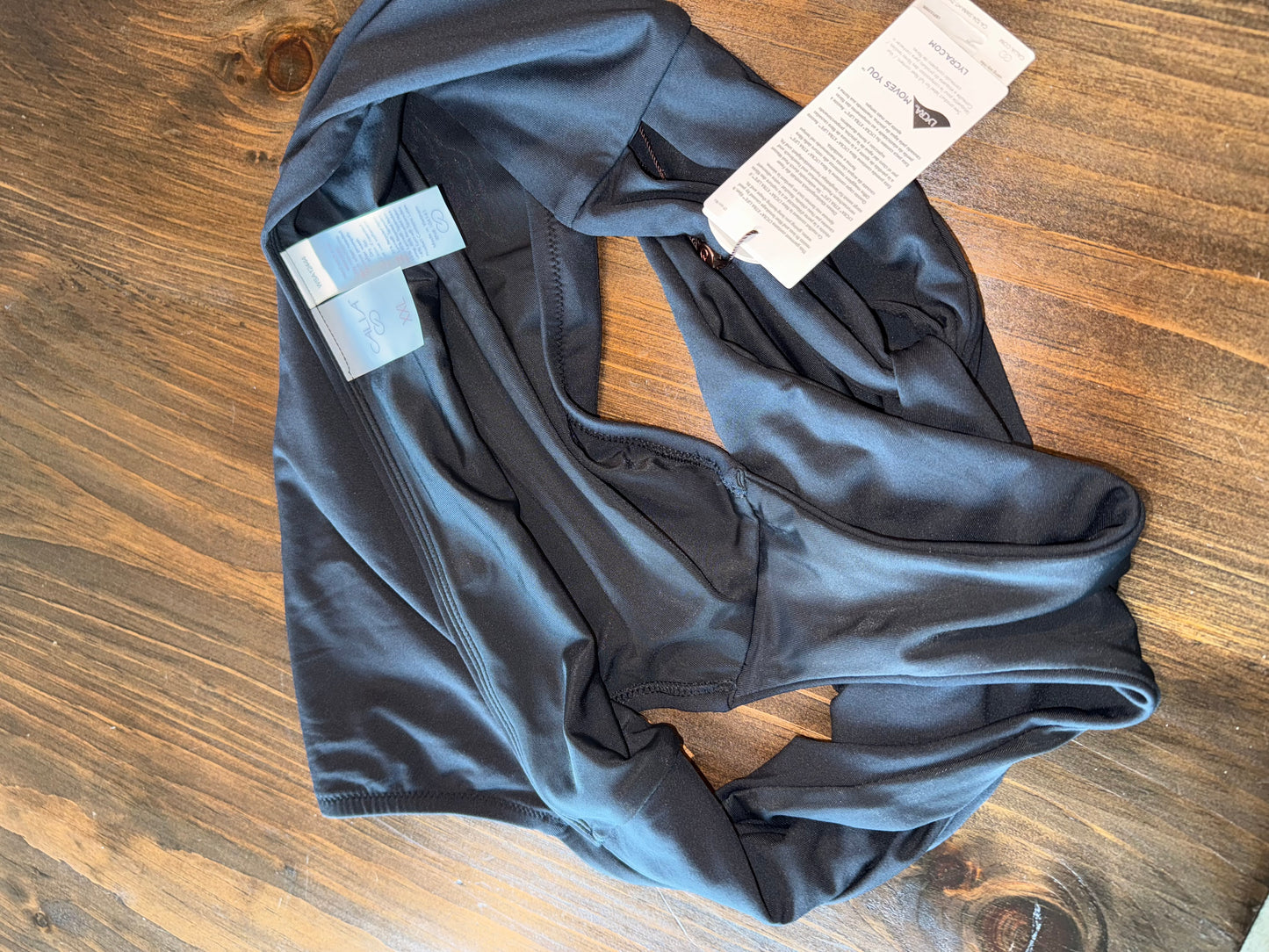 NWT Calia (XXL) Brand New Black High Rise High Leg Swim Bottoms