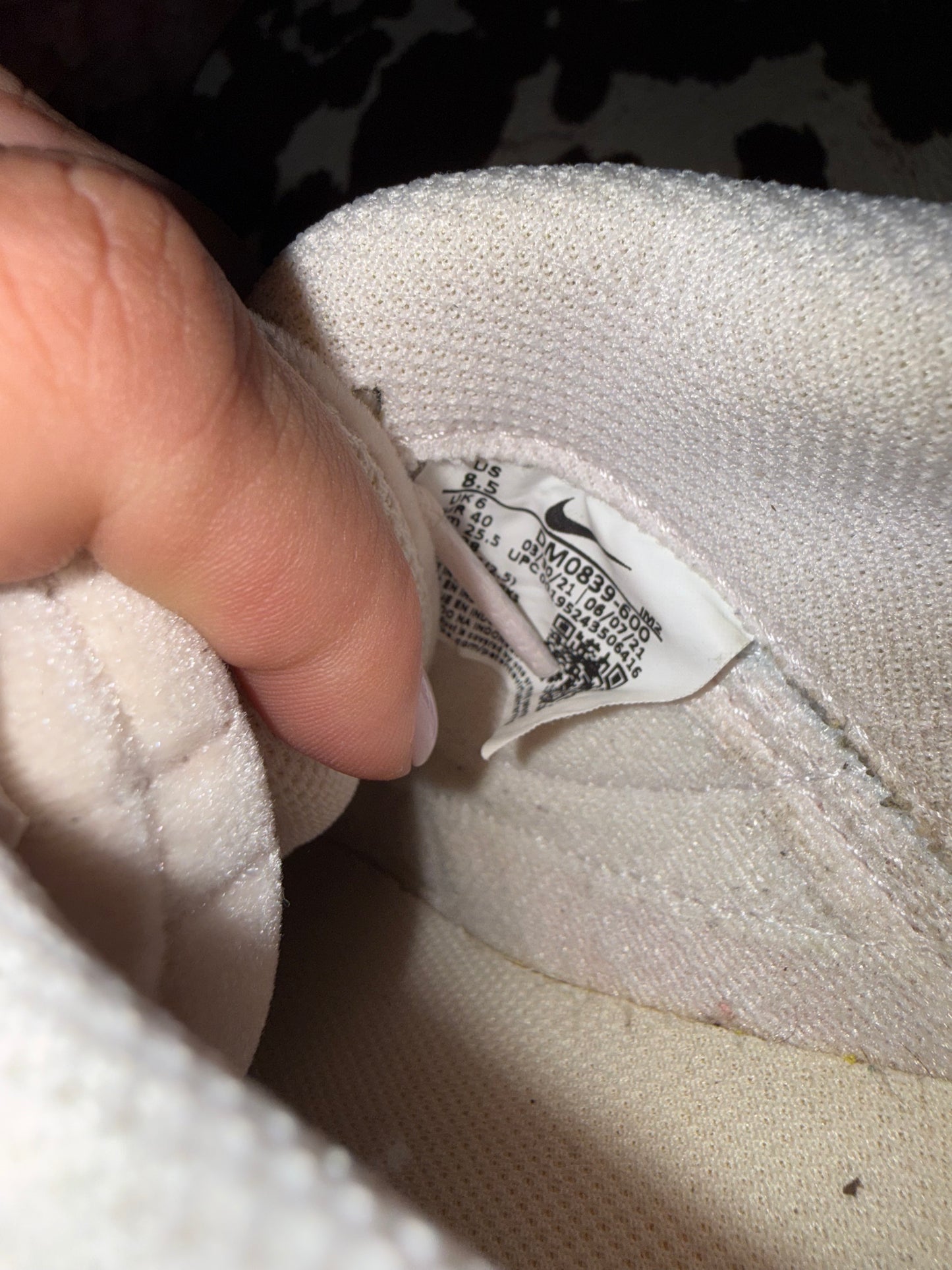 Nike (8.5) Light Pink Court Legacy Sneakers