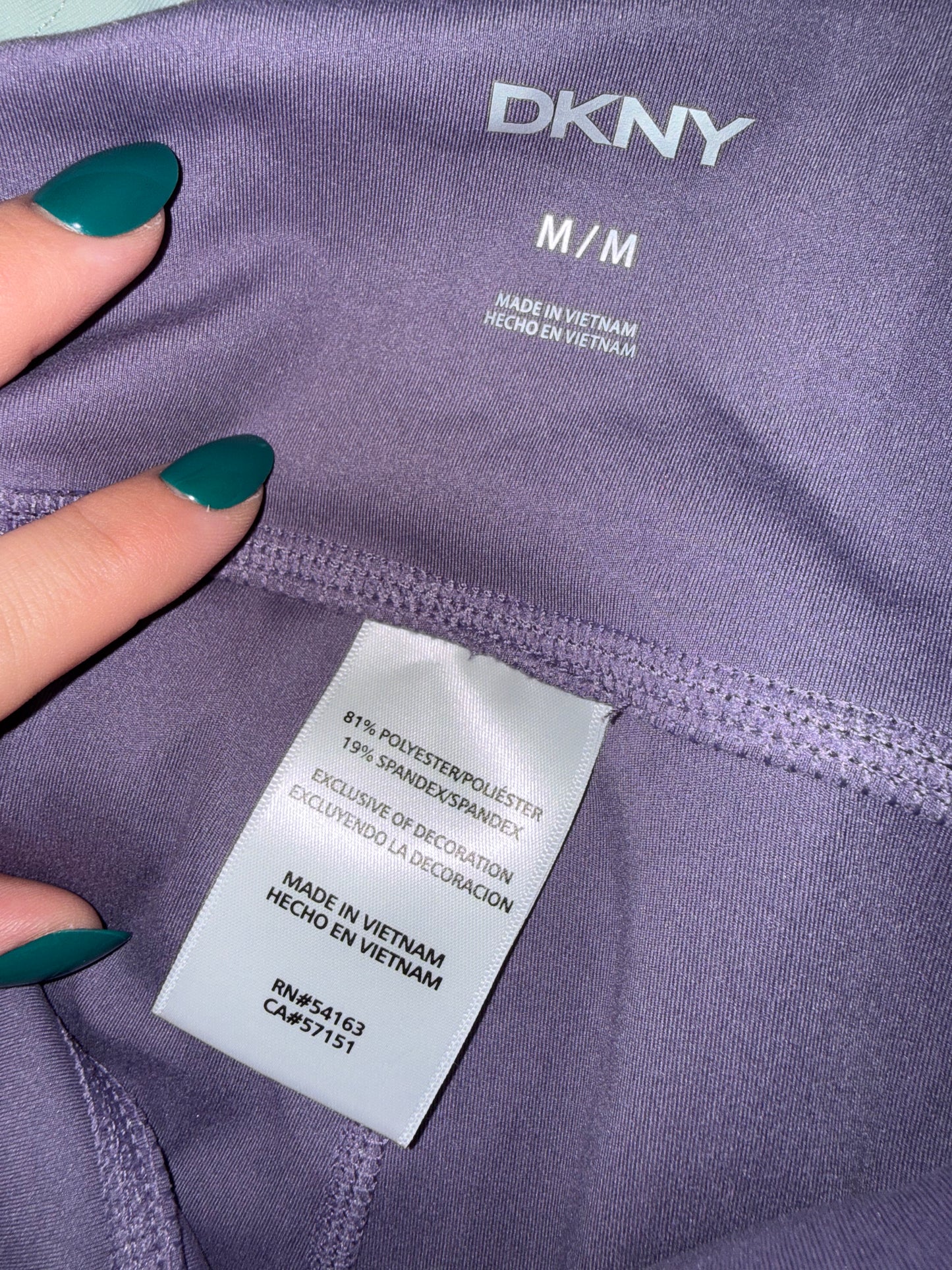 DKNY (Medium) Purple Biker Shorts