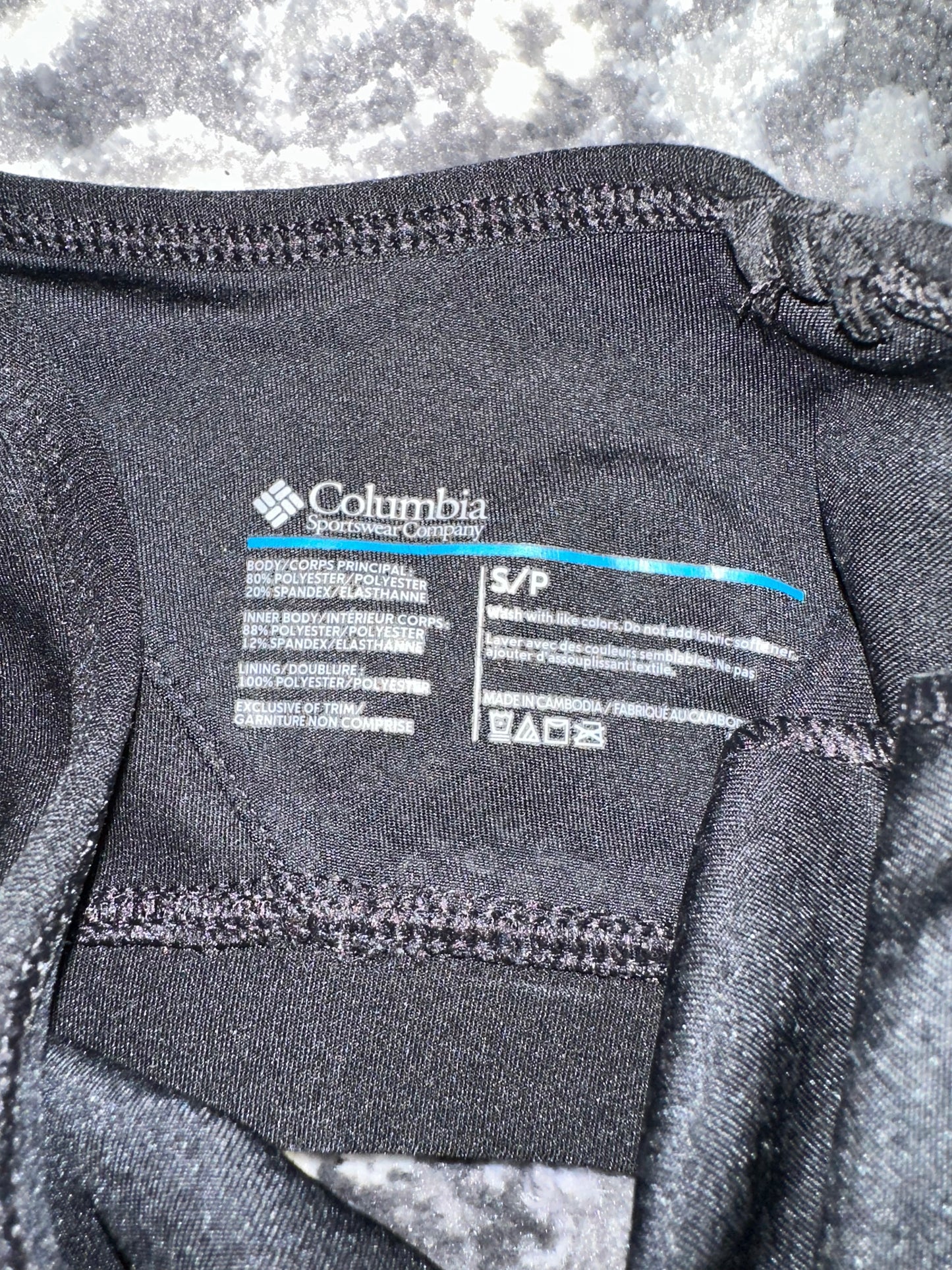 Columbia (Small) Black Sports Bra