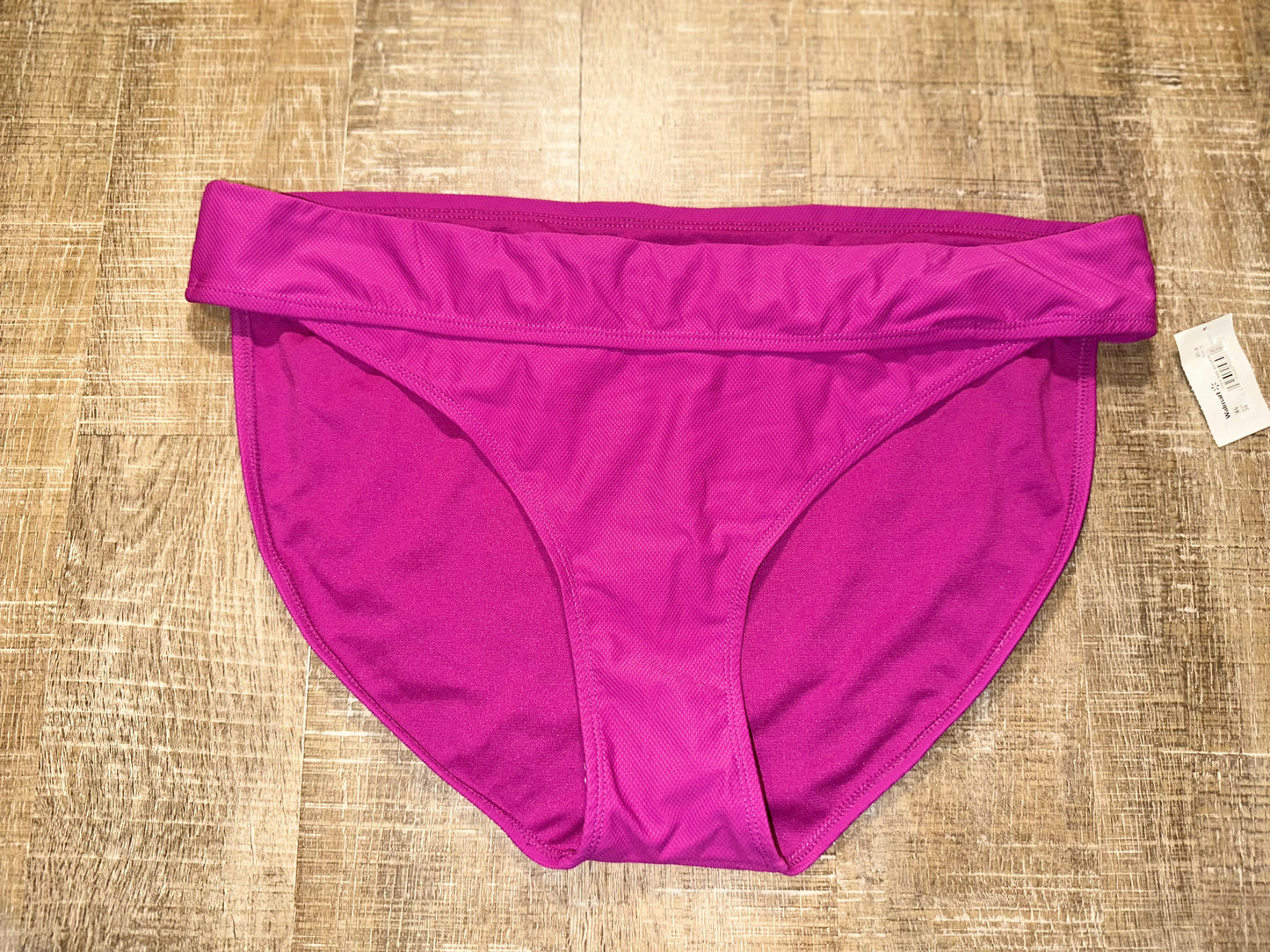 NWT Time & Tru (1X OR 2X) Brand New Purple Mid Rise Bikini Bottoms