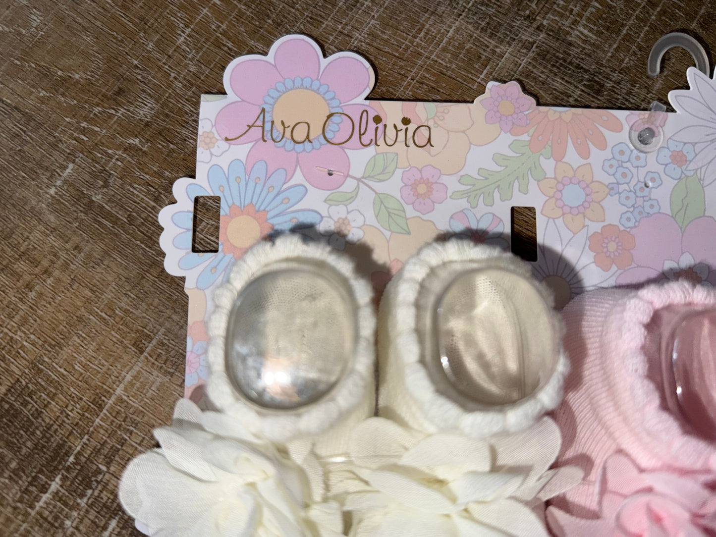 NWT Ava Olivia (0-6 Months) Brand New 3 Piece Pack of Socks
