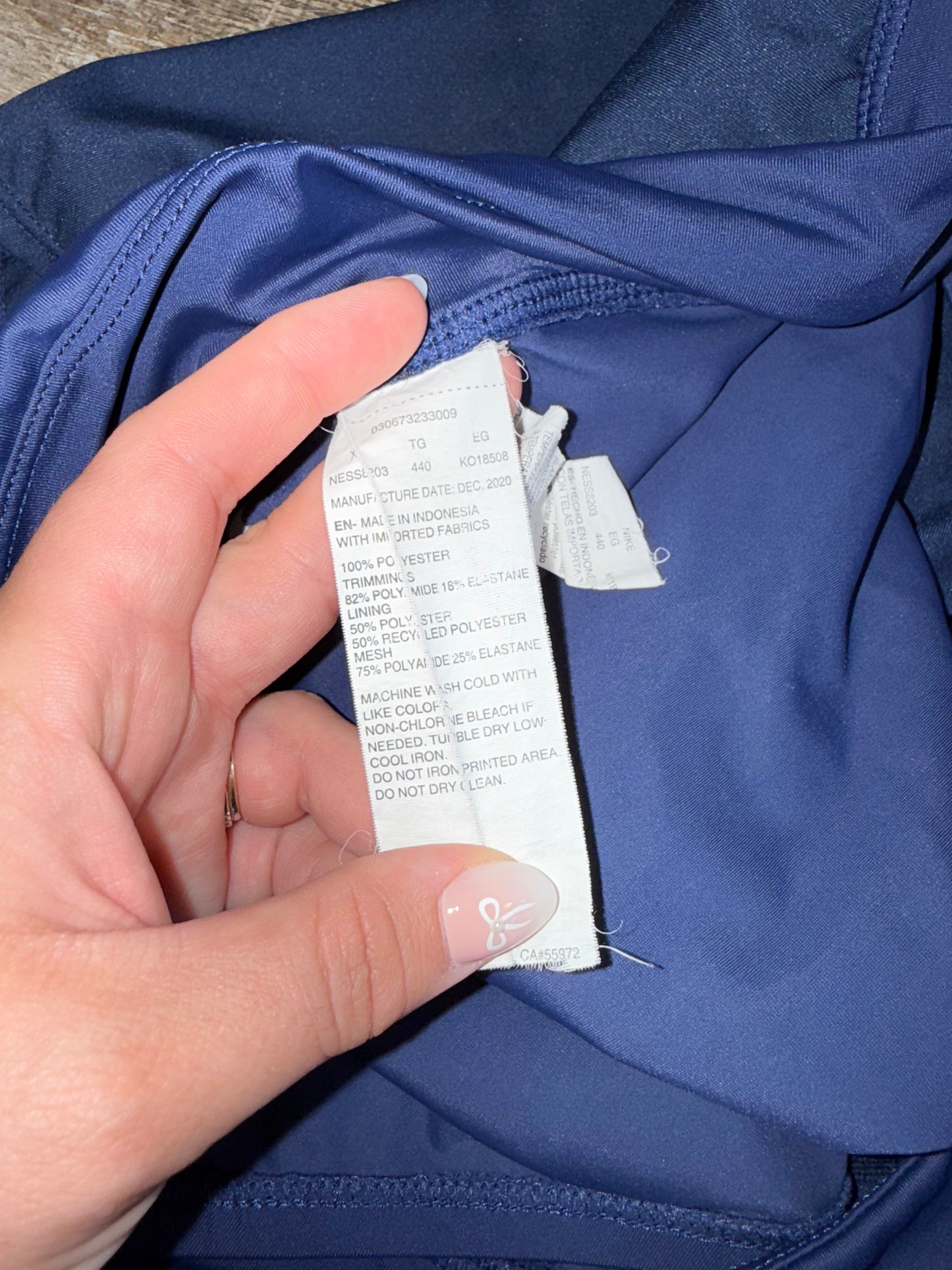 Nike (XL) Navy Blue Swimming Skirt