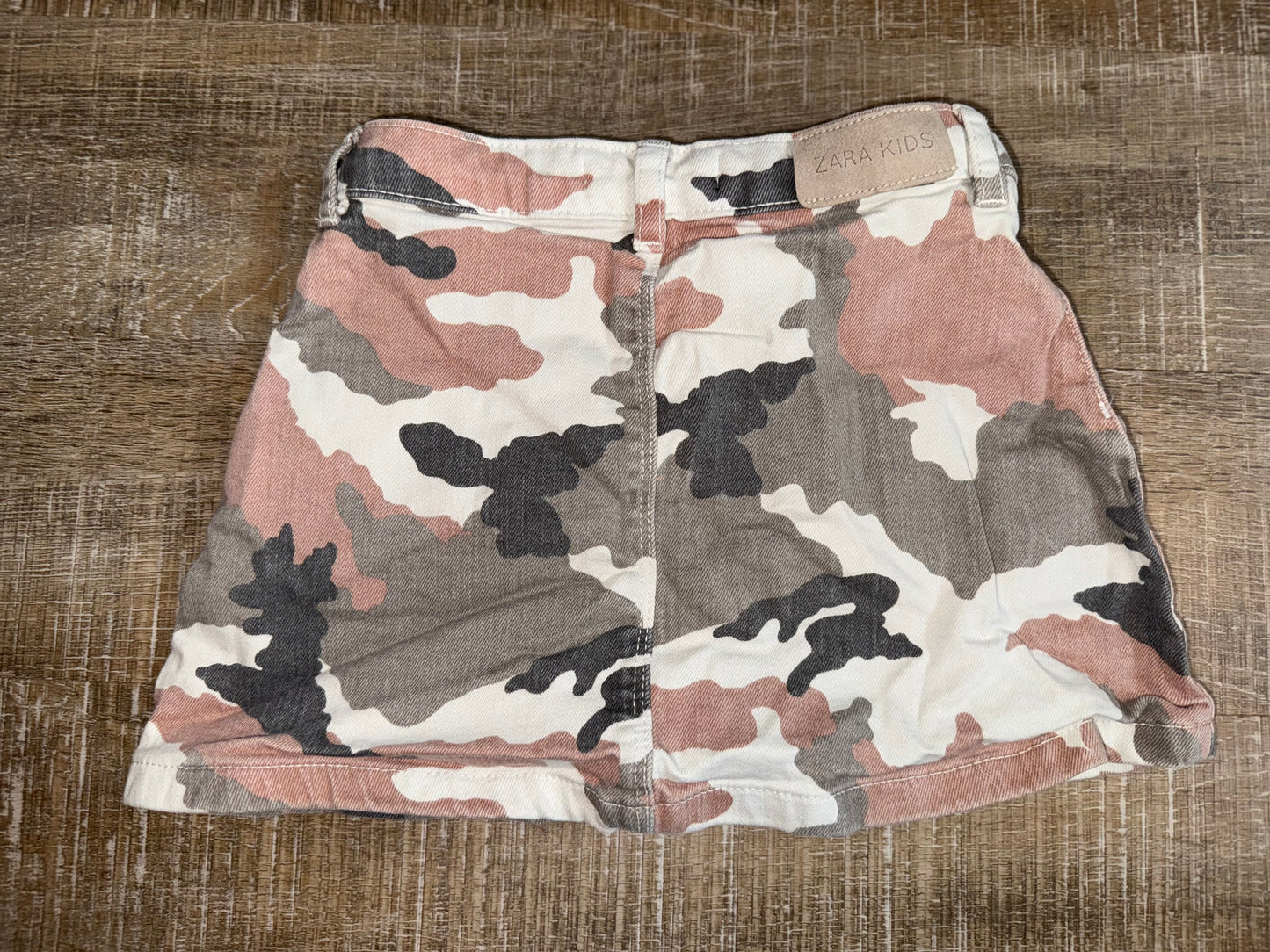 Zara Kids (5) Camo Skirt with Adjustable Waist