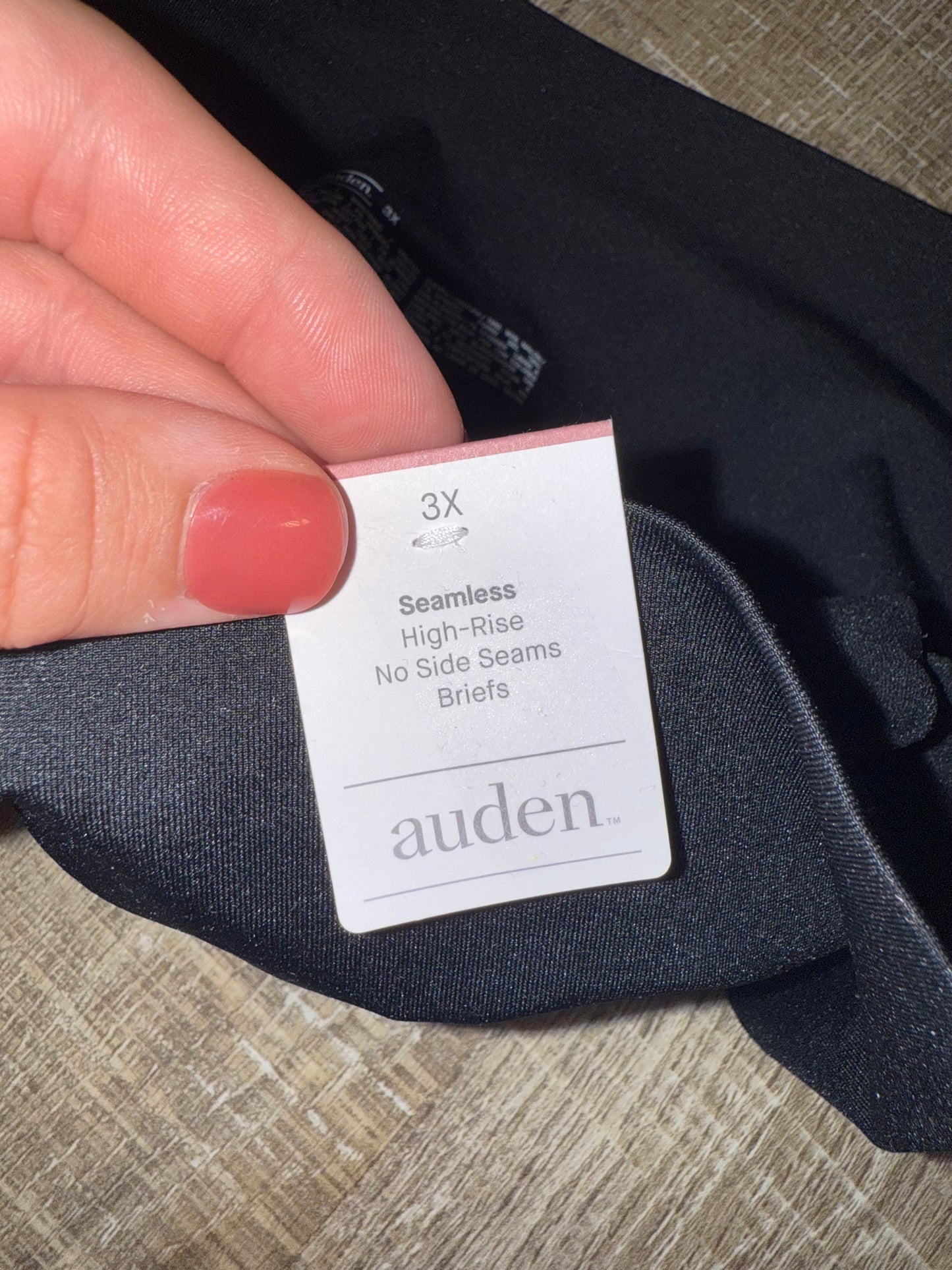 NWT Auden (3X) Brand New 2 Pairs of Black Brief Underwear Set