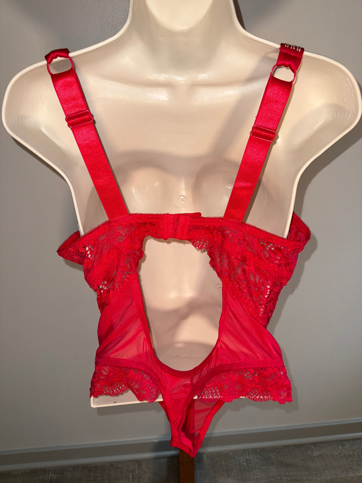 NWT Juicy Couture (Large) Brand New Red Lace Lingerie