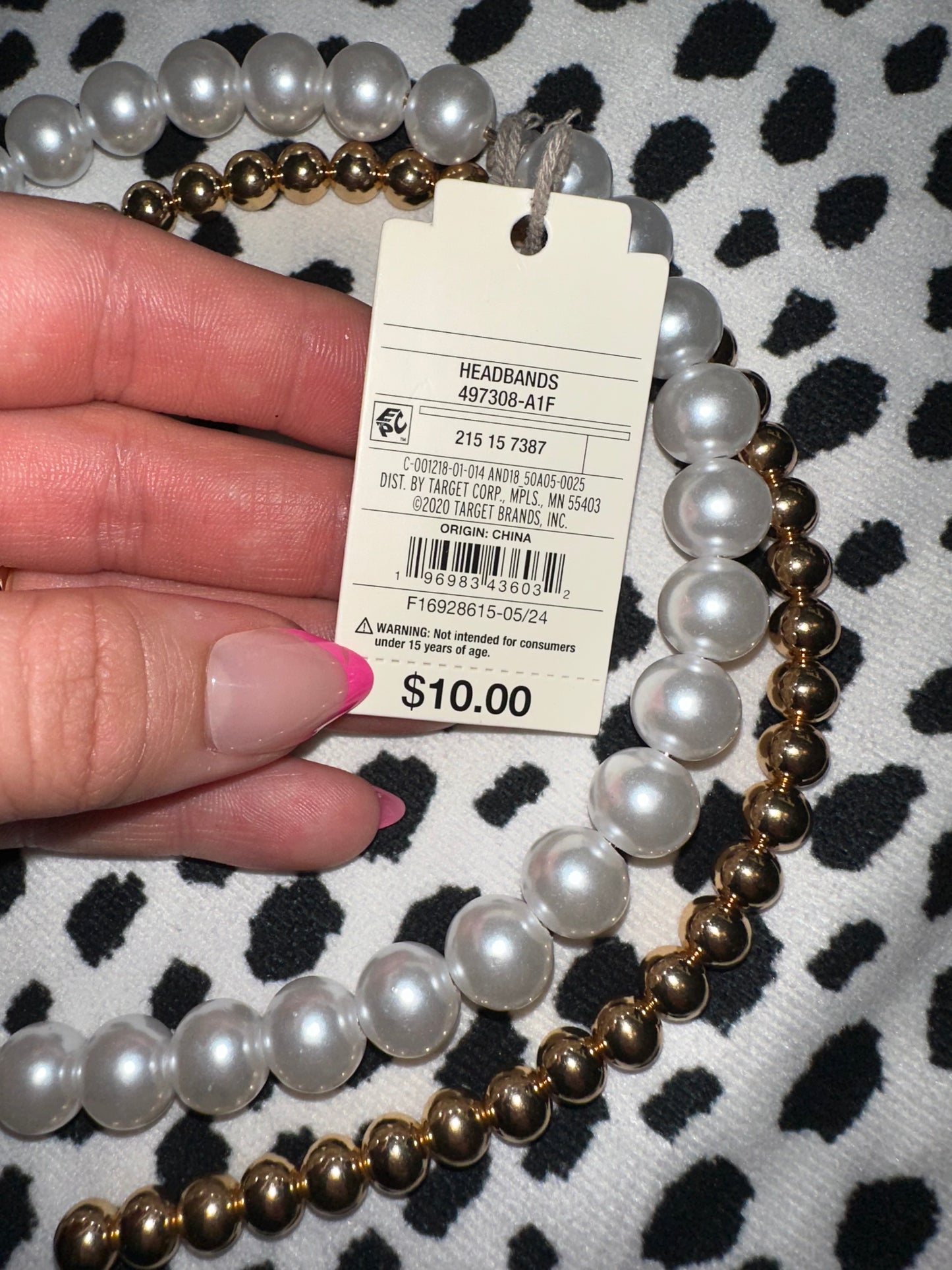 a new day Brand New 2 Pearl Headbands