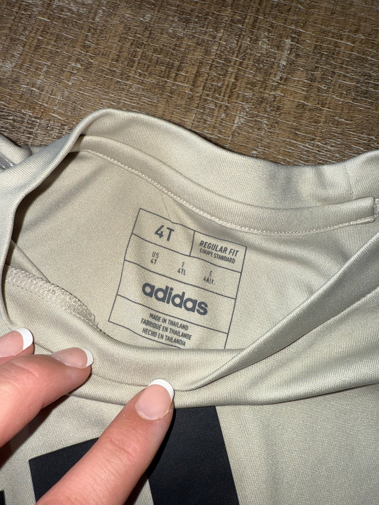 Adidas (4T) Regular Fit Neutral Short Sleeve Sporty Tee