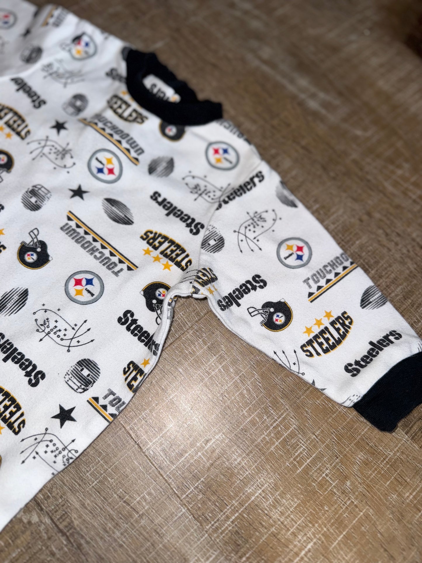 NFL (3-6 Months) Steelers Themed Sleepwear Onesie