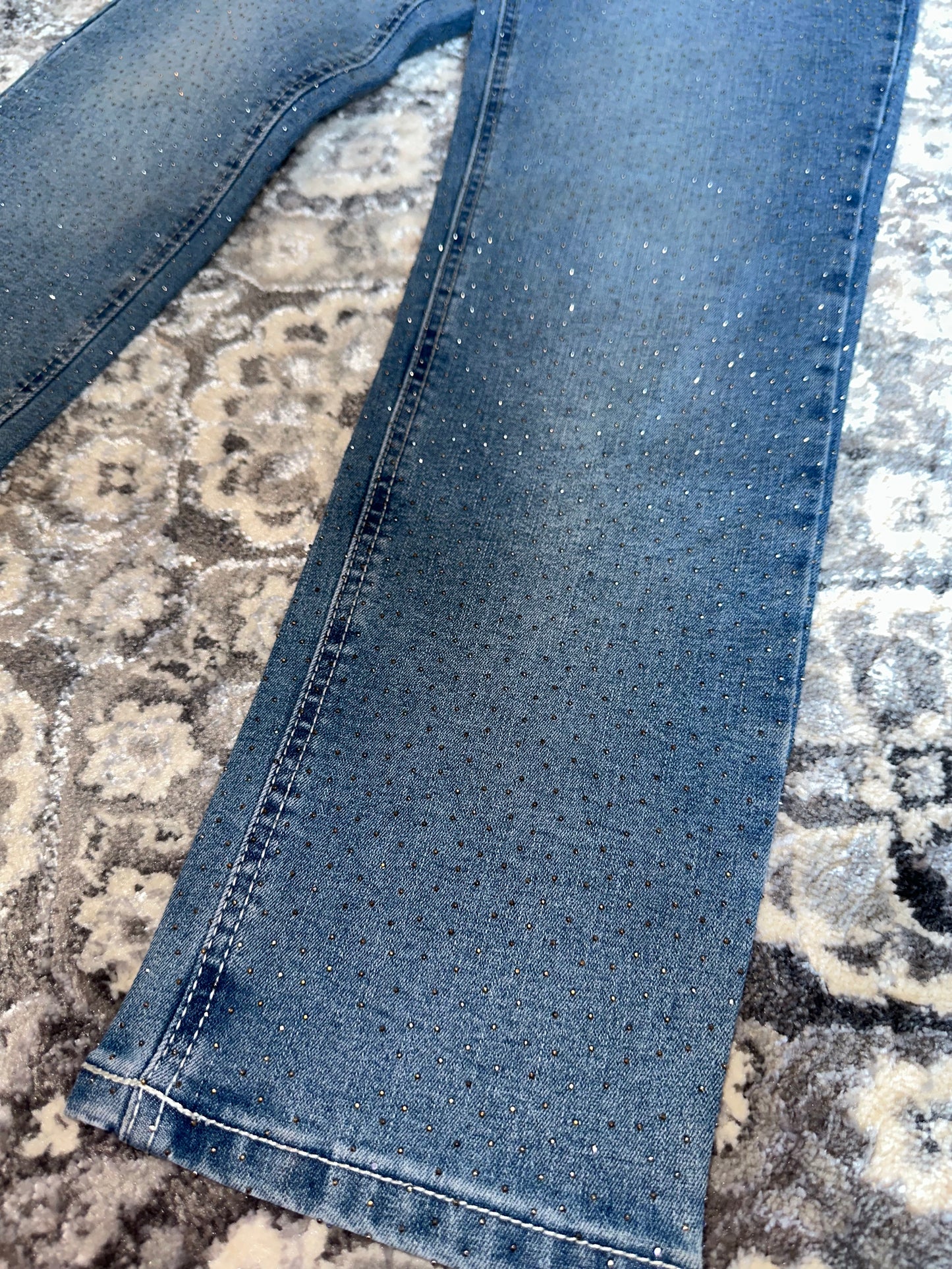 NWT ban jara (5) Brand New Jeweled Straight Leg Mid Rise Jeans