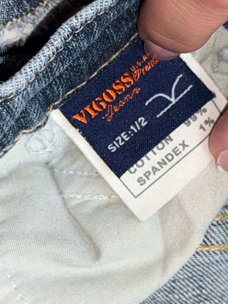 Vigoss (1/2) Distressed Denim Bootcut Jeans