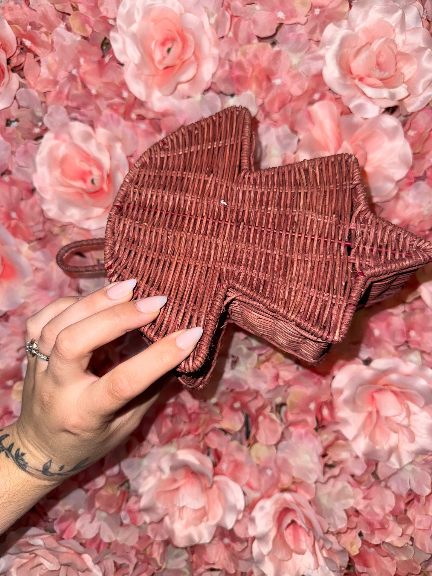 Leaf Woven Wall Hanging Basket
