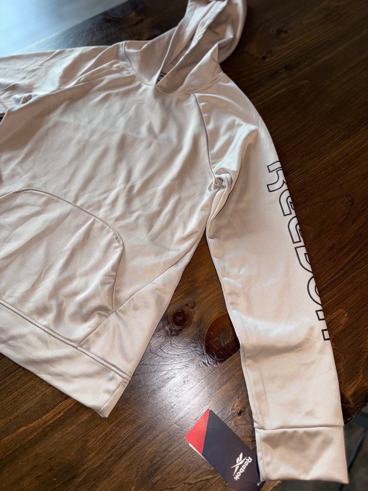 NWT Reebok (Large) Brand New Cream Sporty Kids Hoodie