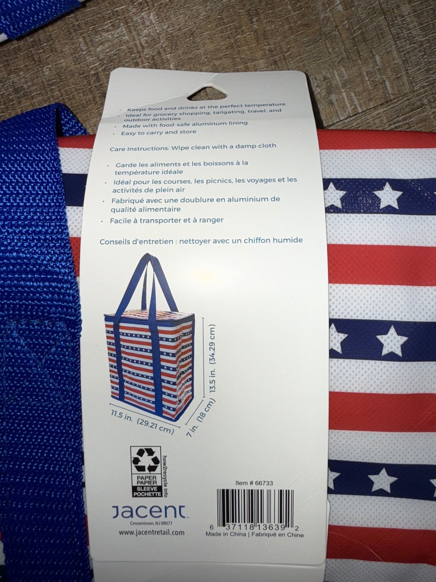 Hydro Elements USA Themed Insulated Cooler Tote