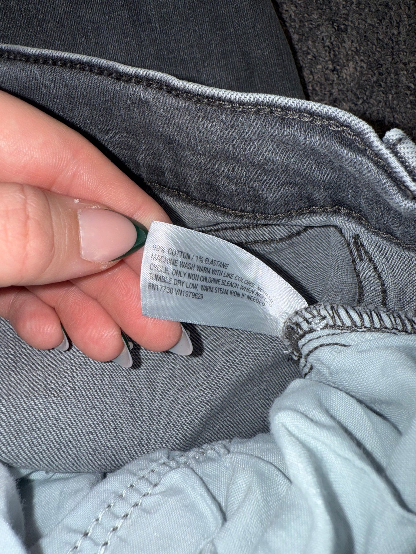 Goodfellow (36x32) Grey Denim Straight Jeans