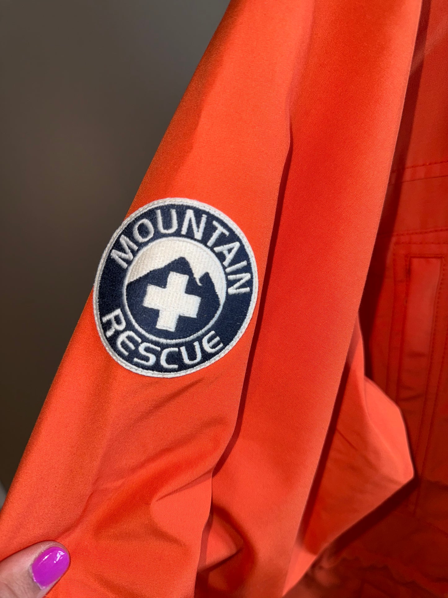 NWT Alpine Design (S/L/XL) Brand New Orange Rocky Mountain Rescue Patch Coat