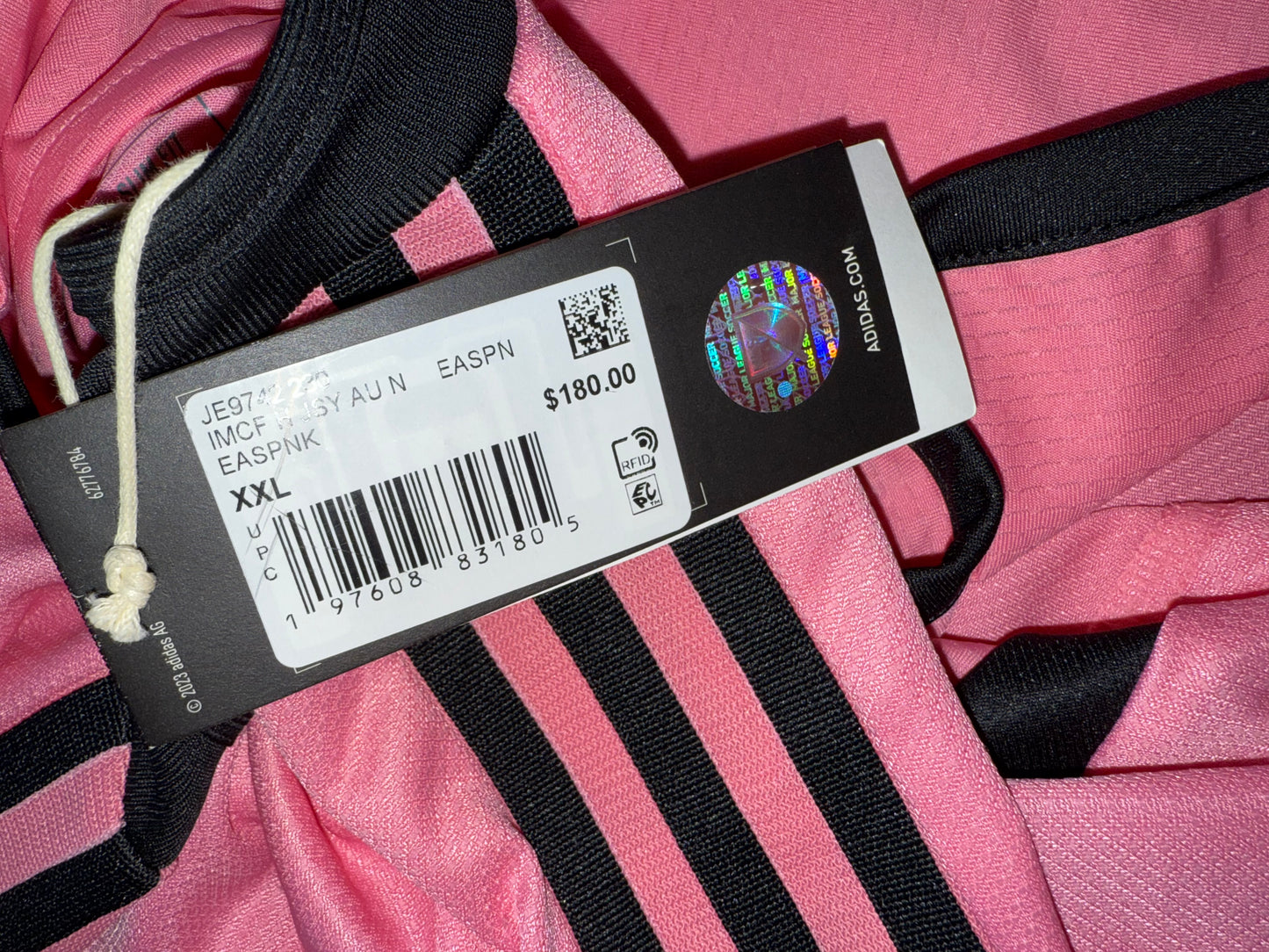 NWT Adidas (2XL) Brand New Pink Messi #10 Jersey