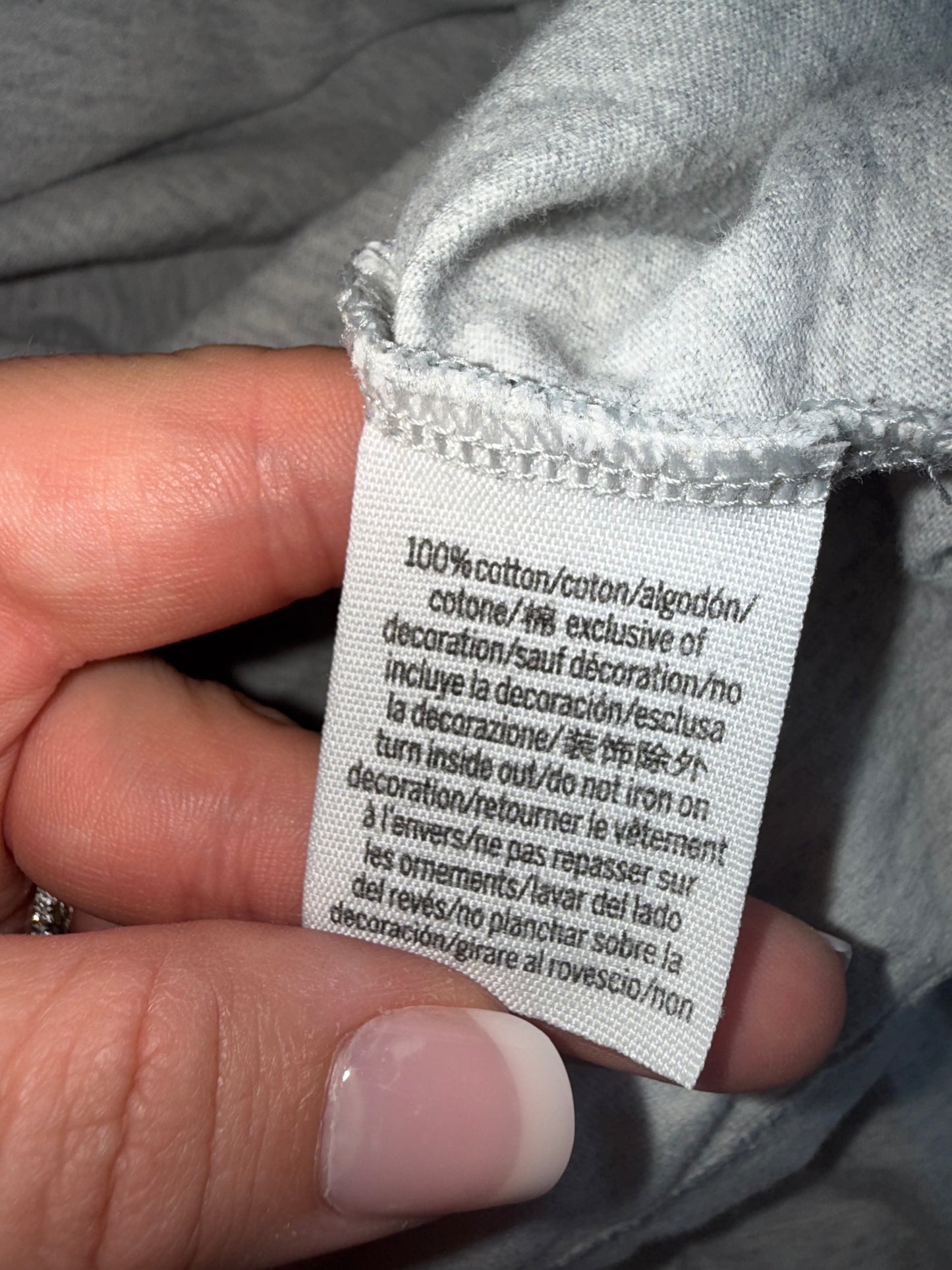 PINK Victoria's Secret (XS) Grey Long Sleeve Tee