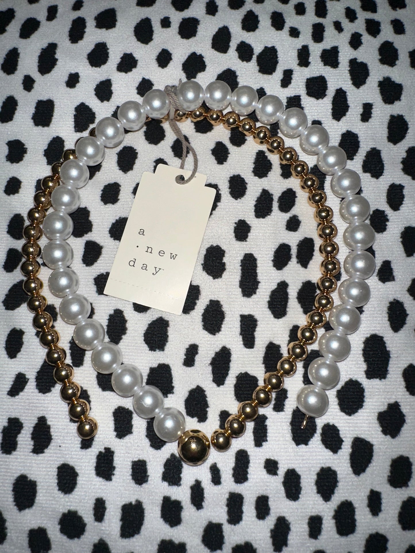 a new day Brand New 2 Pearl Headbands
