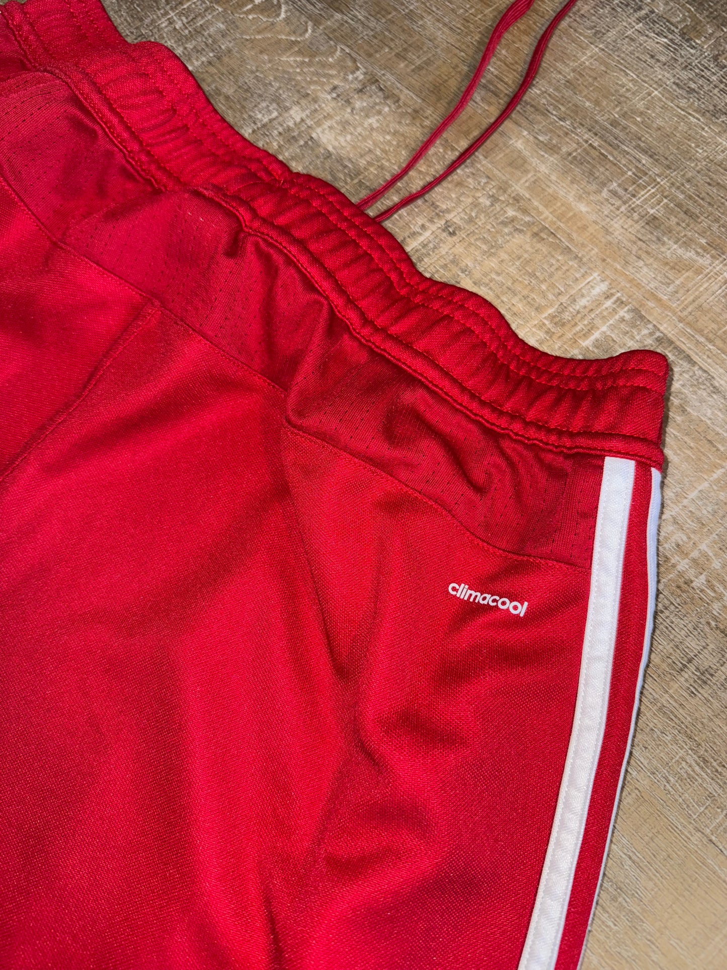 adidas (Medium) Red Soccer Pants with Zipped Ankles