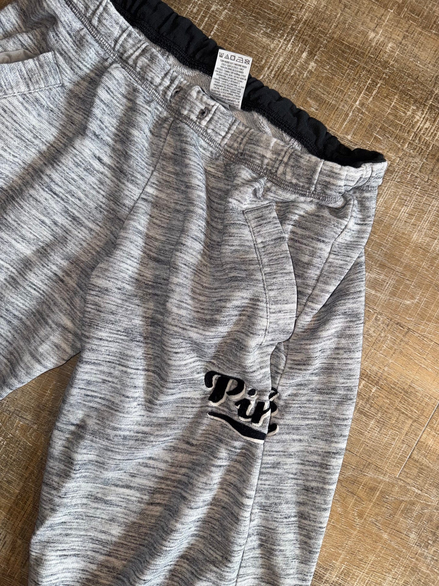 PINK VS (Small) Grey Bootcut Sweatpants with Pockets
