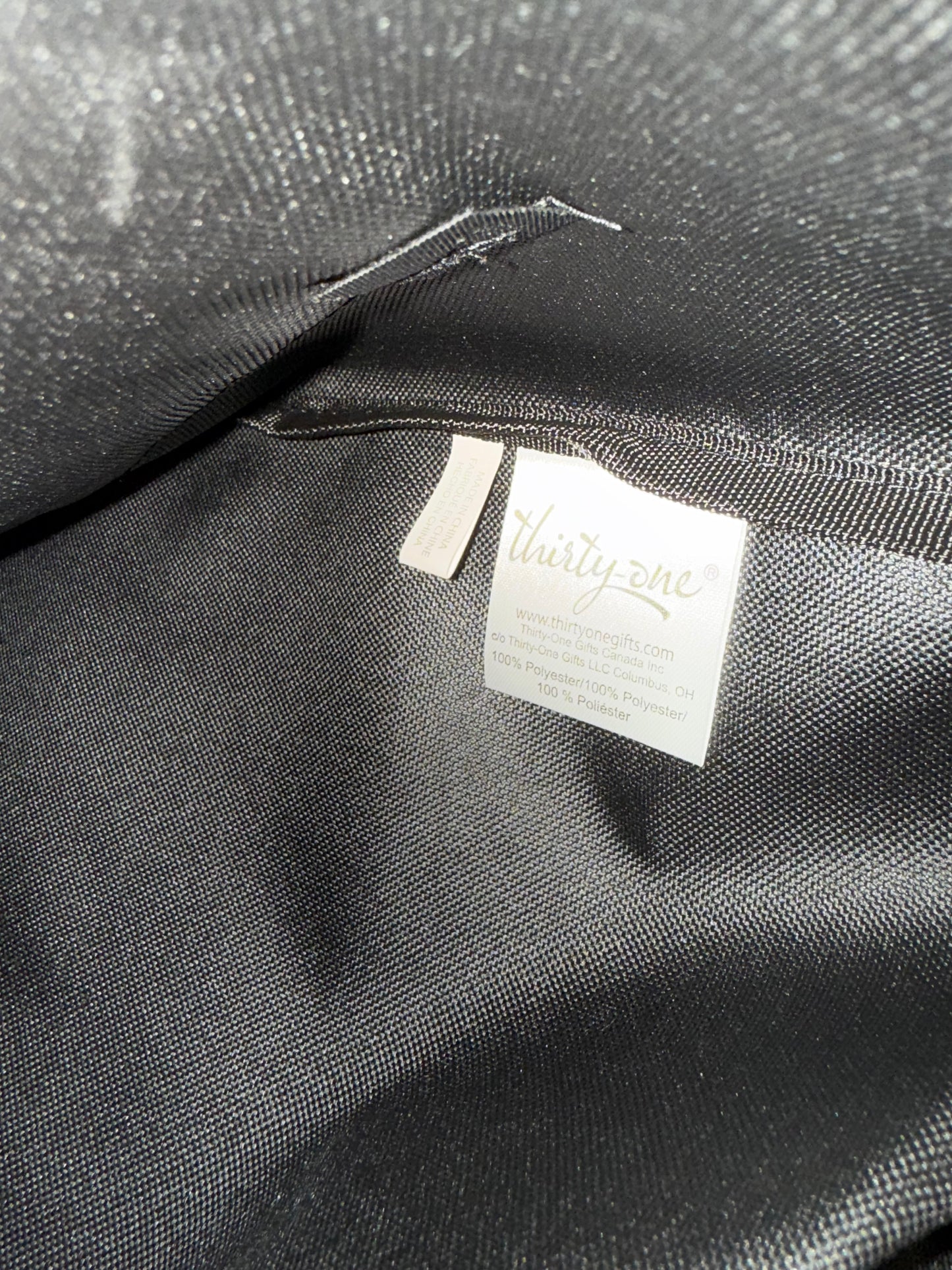 Thirty-One Brand New Black Fold N' Fun Mat Bag