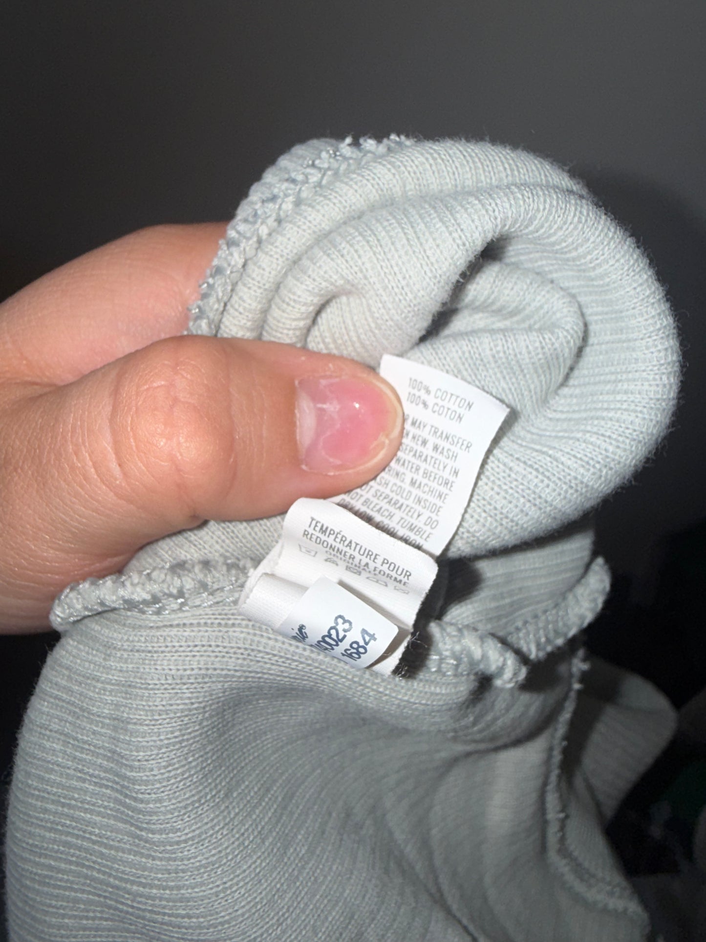 Aerie (Small) Grey Soft Ribbed Oversized Crewneck