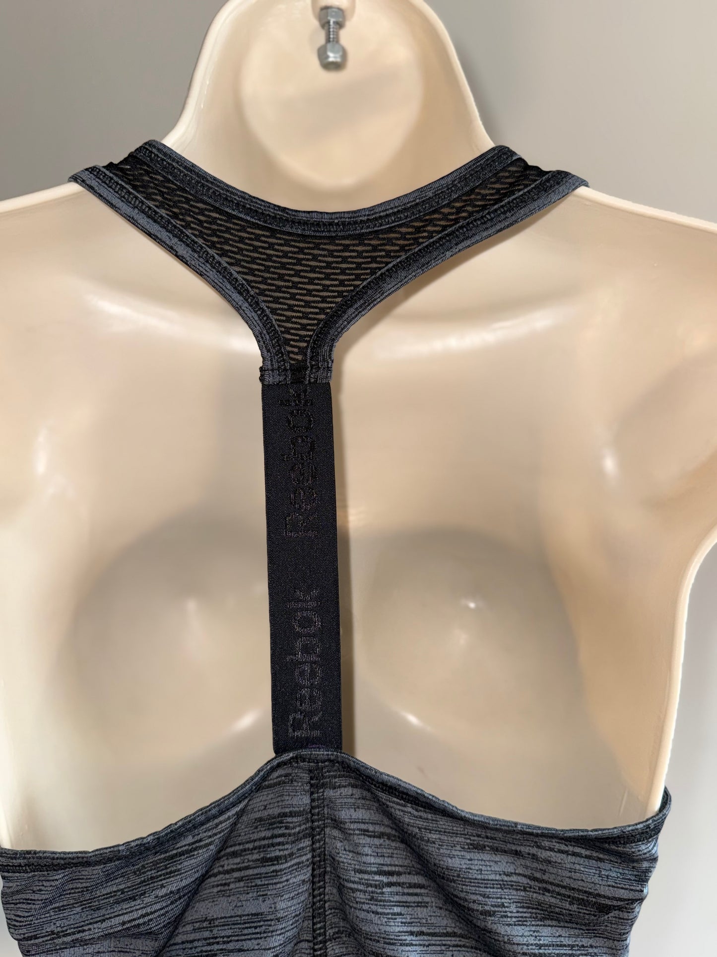 Reebok (Small) Black/Grey Racerback Tank Top