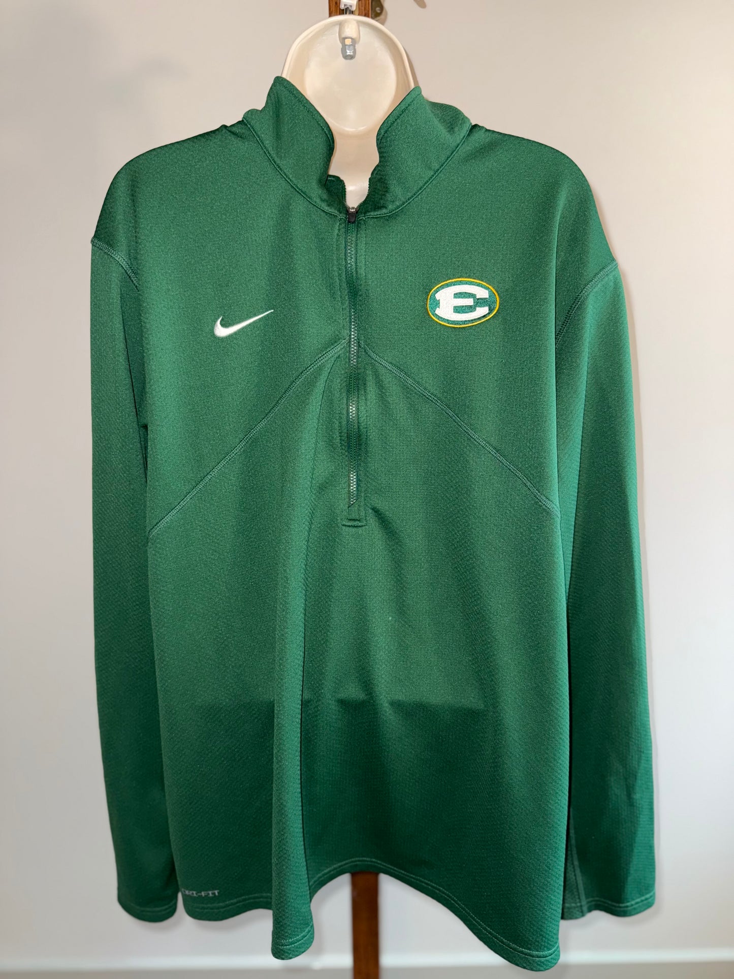 Nike (XXL) Green 3/4 Zip Up Dri Fit Pullover