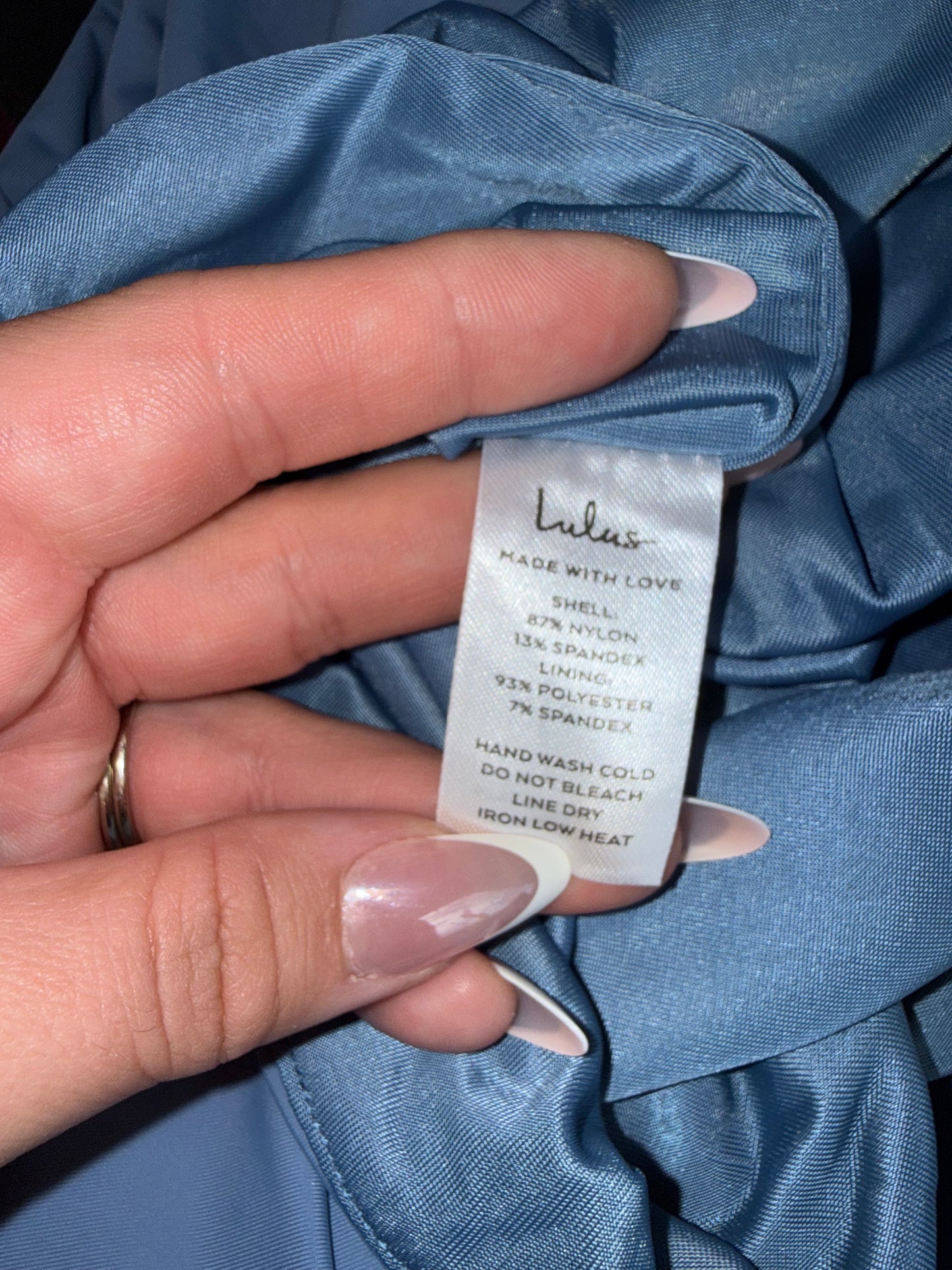 NWT Lulus (Large) Brand New Blue Maxi Formal Dress