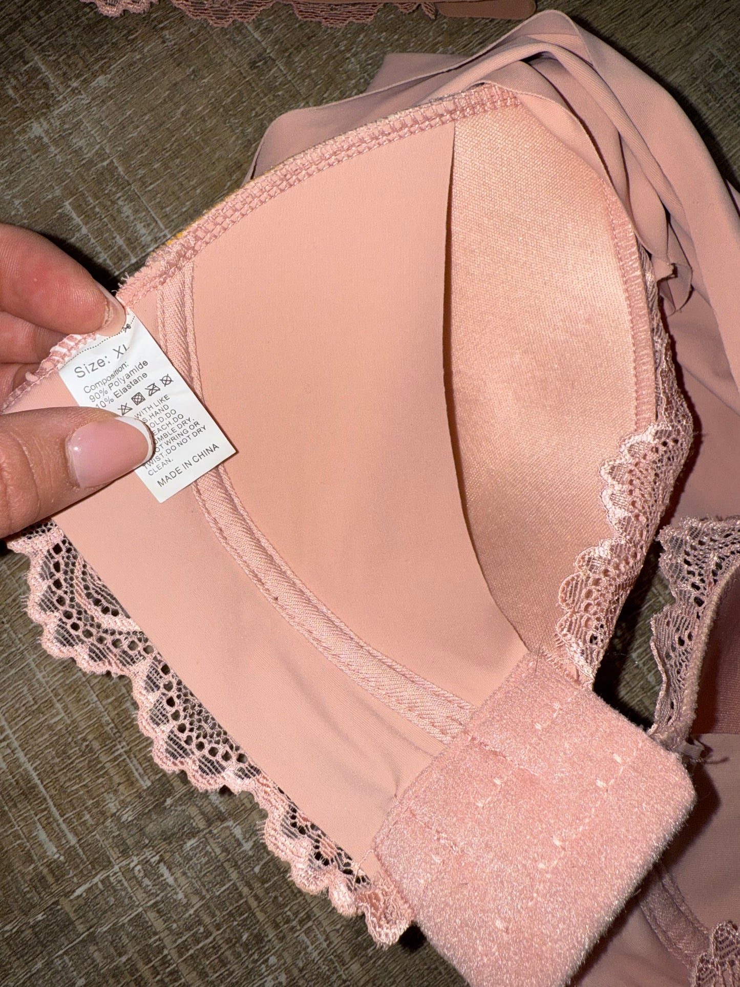 SET of 2 (XL) Smooth Soft Bras with Lace Cups