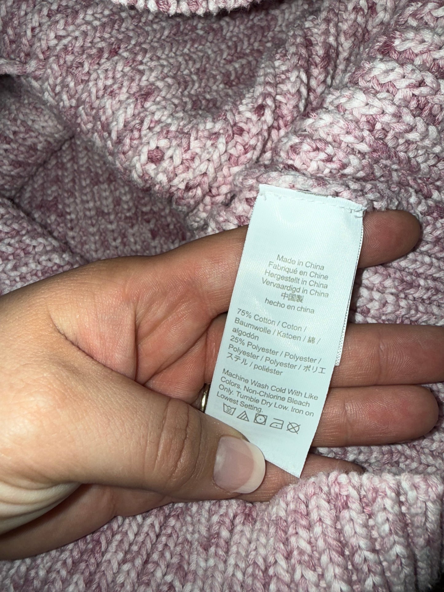 J. Crew (2X) Pink Knit Sweater