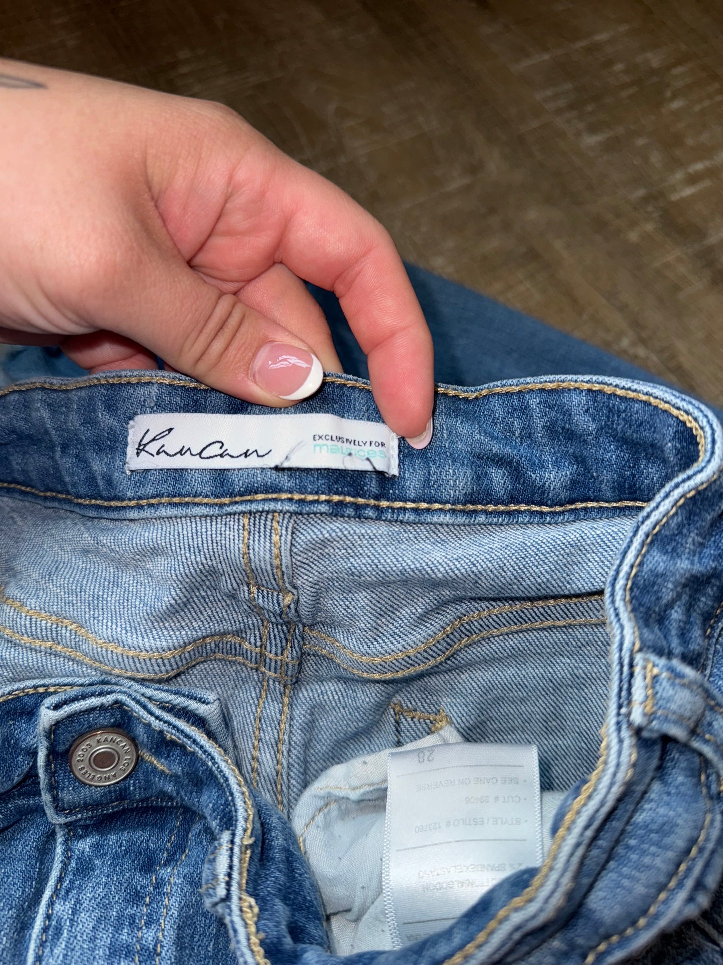 KanCan (28) Distressed Denim Blue Jeans