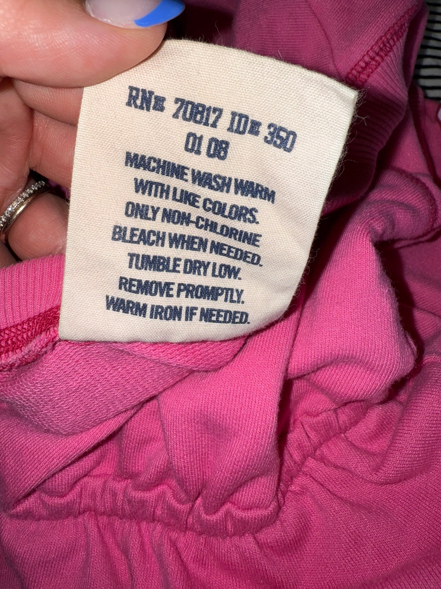 PINK VS (Large) Pink Vintage University of PINK V-Neck Dress w Pockets