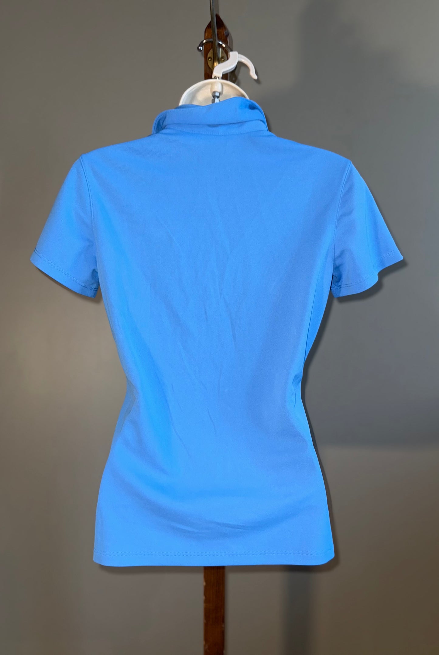 NWT Lady Hagen (XS) Brand New Blue 3/4 Button Up Polo