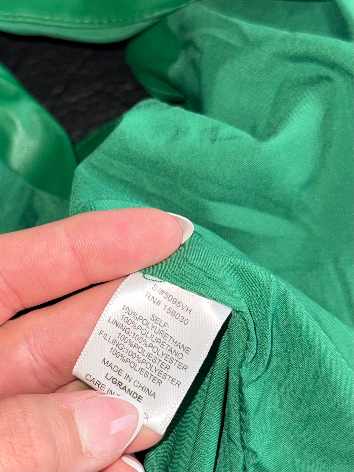 NWT Love Tree (Large) Brand New Green Vegan Leather Cropped Vest